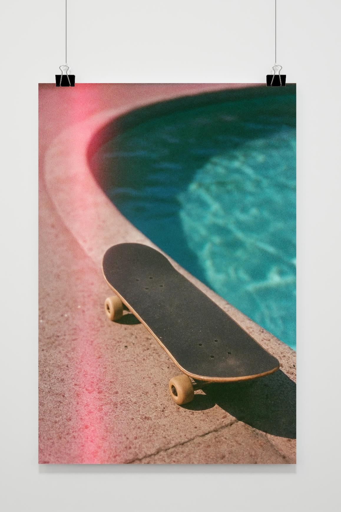 Skateboard Swimming Pool poster by 25 Artstreet