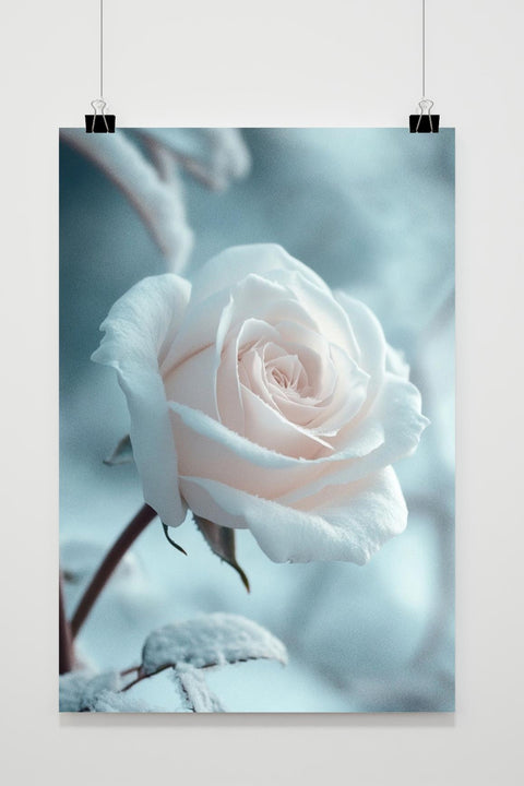 Affiche White Rose Snow