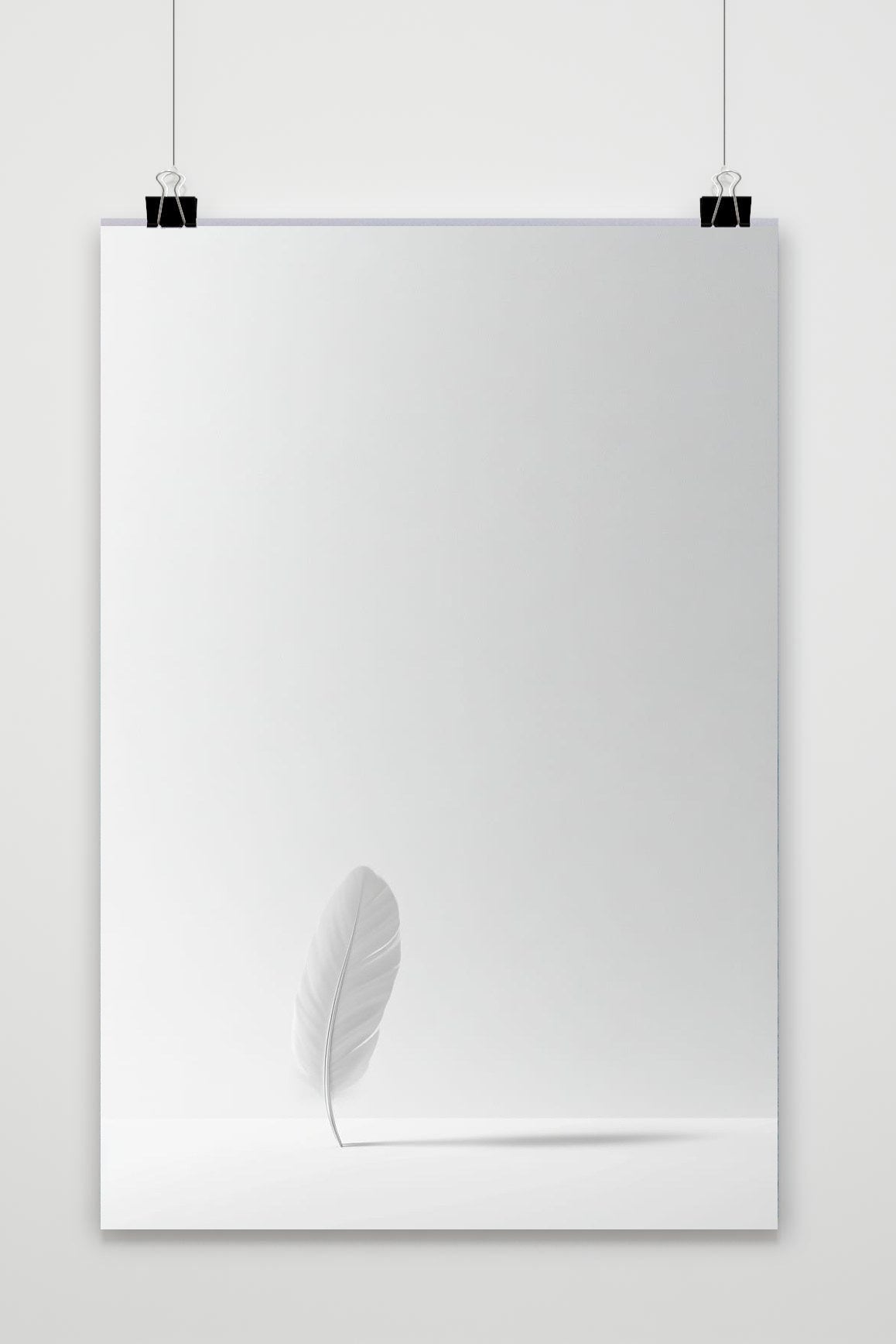 Feather Minimalistic poster van 25 Artstreet