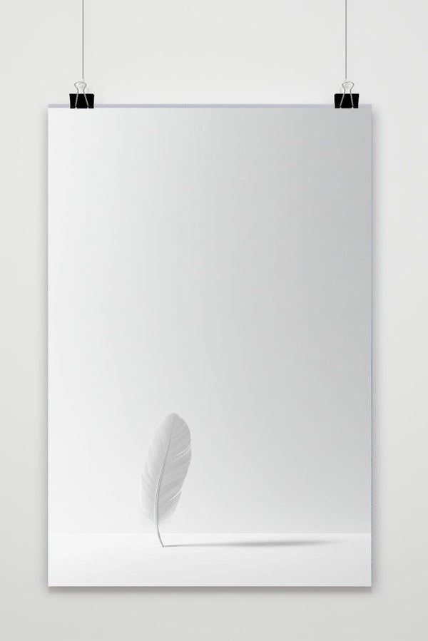 Póster Feather Minimalistic