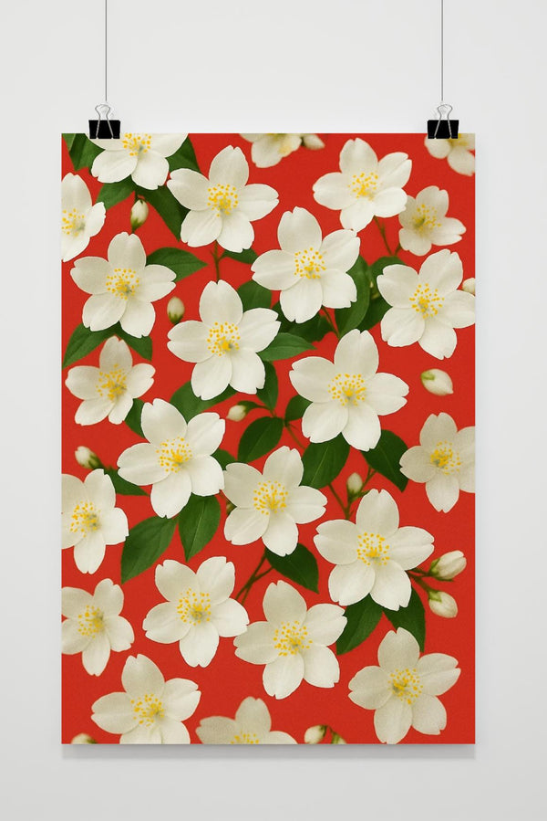 Jasmine Flowers Poster
