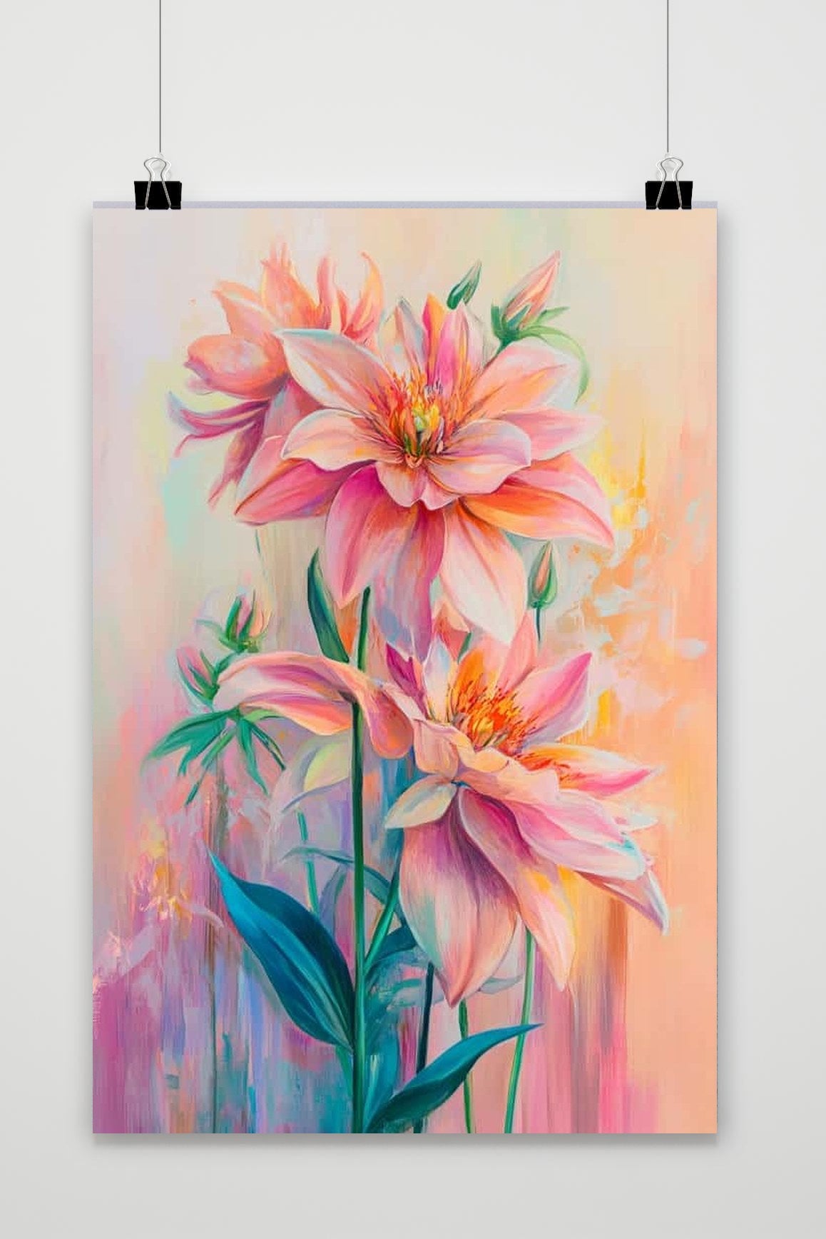 Affiche Flowers Aquarel de 25 Artstreet