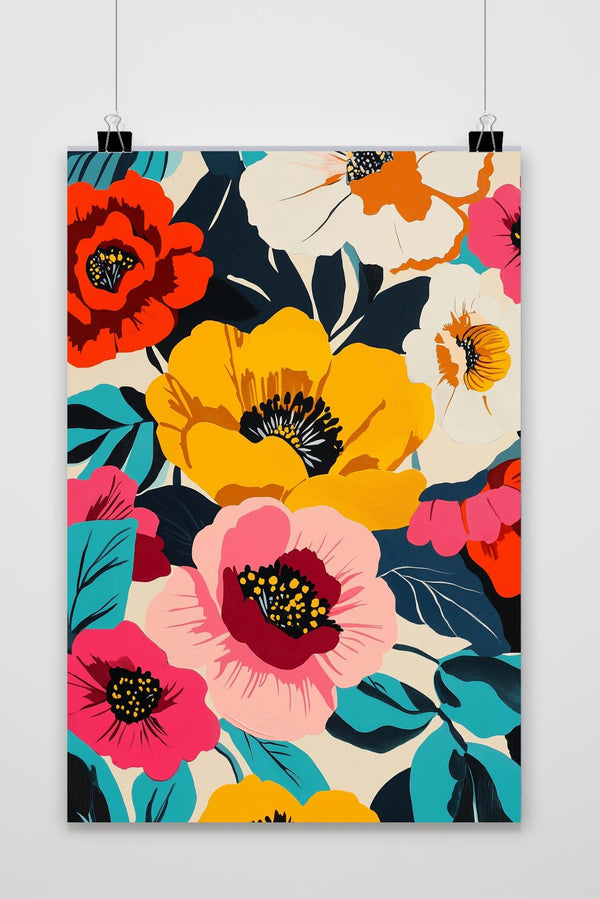 Affiche Flowers Pop Art