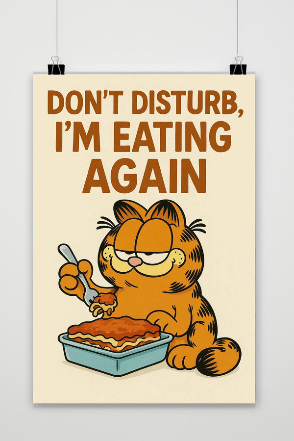 Garfield Don't Disturb Poster