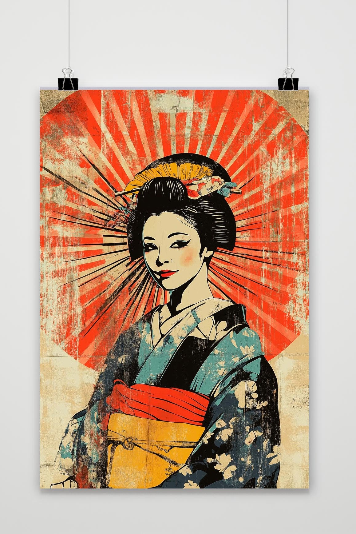 Affiche Geisha Vintage de 25 Artstreet
