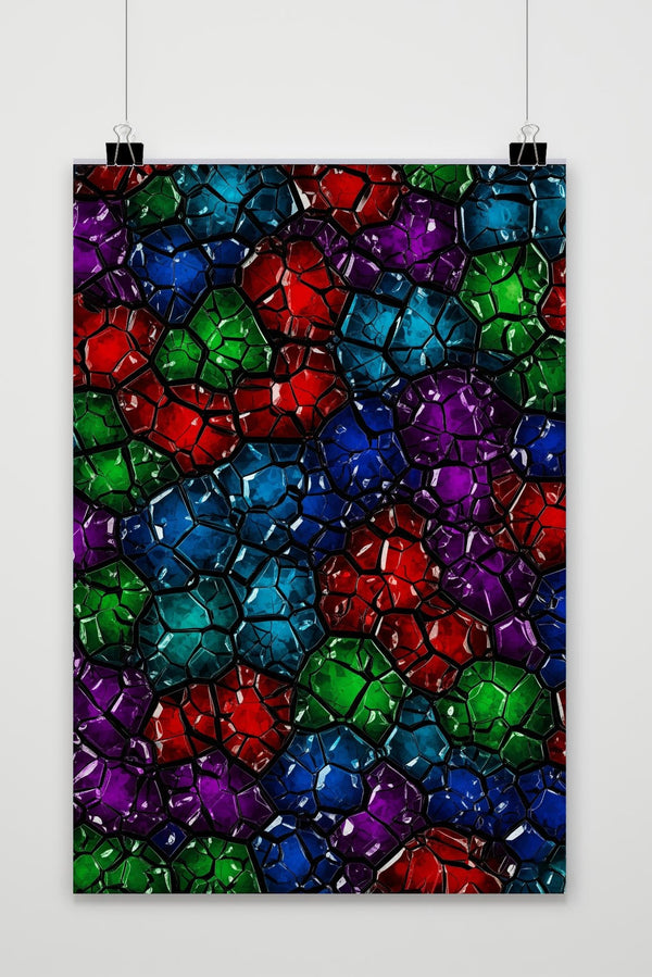 Gemstones Abstract poster