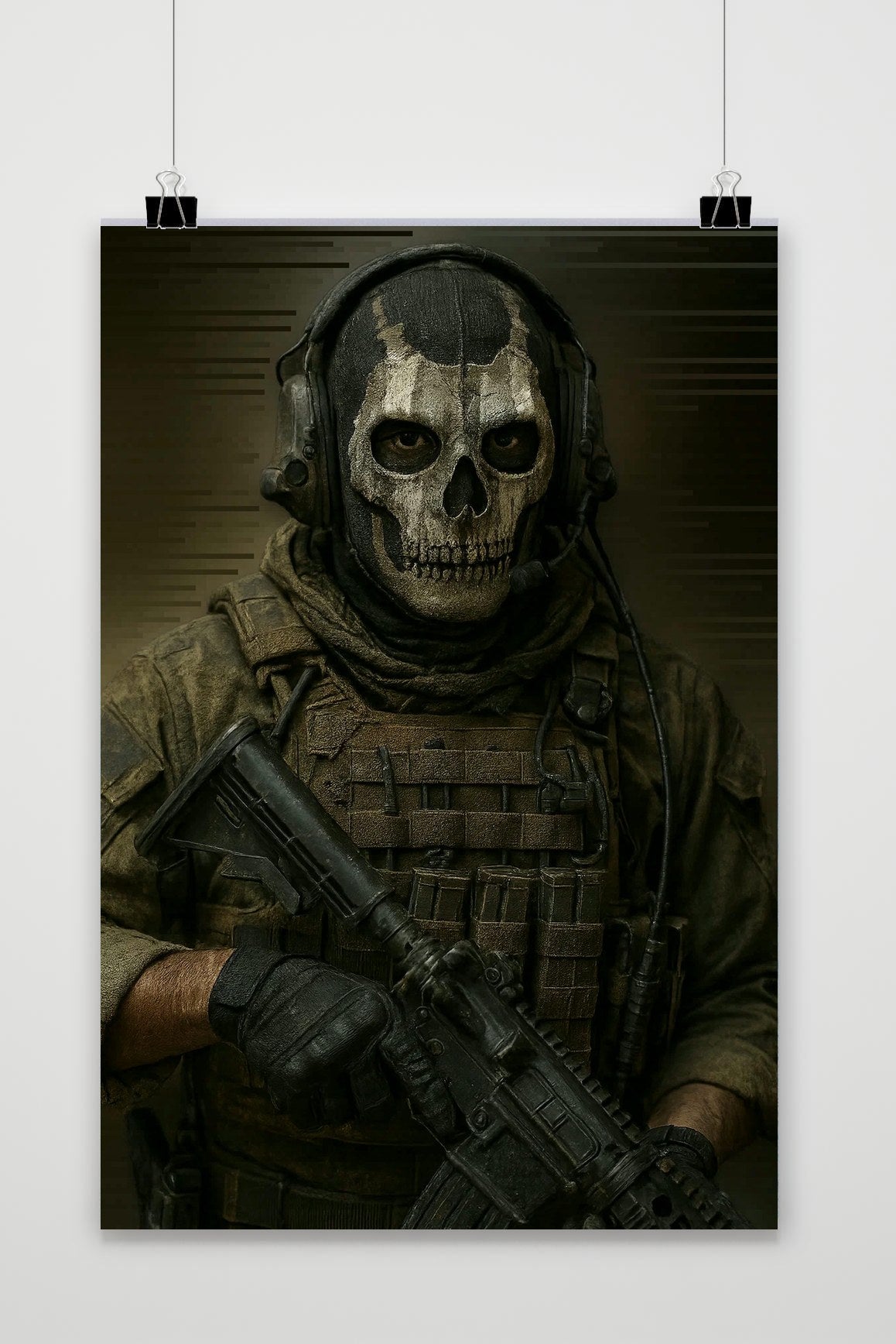 Affiche Ghost Call Of Duty de 25 Artstreet