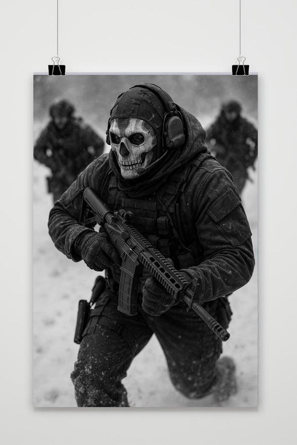 Póster Ghost Call of Duty
