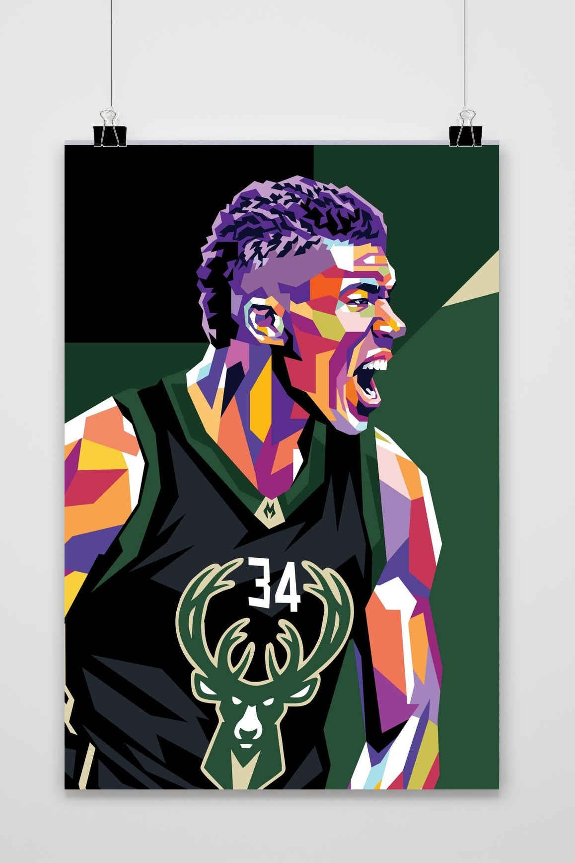 Póster Giannis Antetokounmpo Pop Art de 25 Artstreet