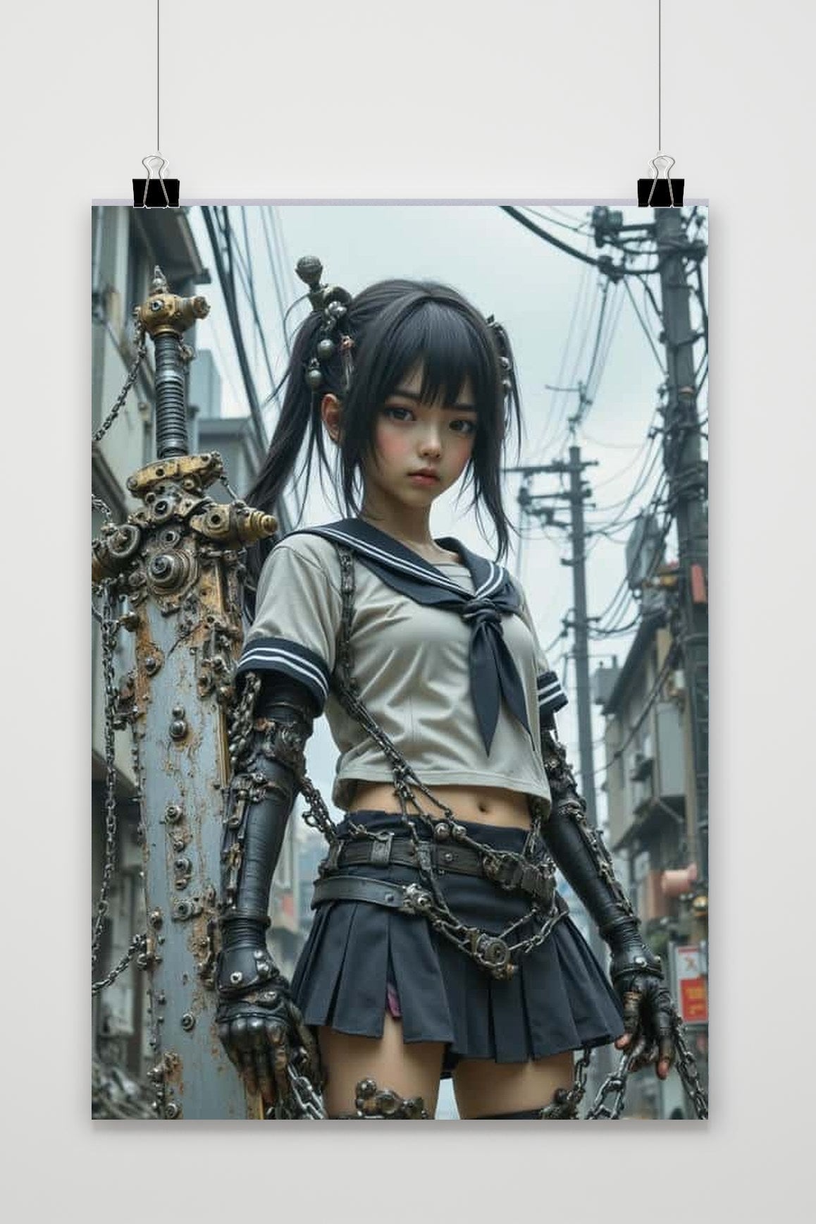 Affiche Girl Sword de 25 Artstreet