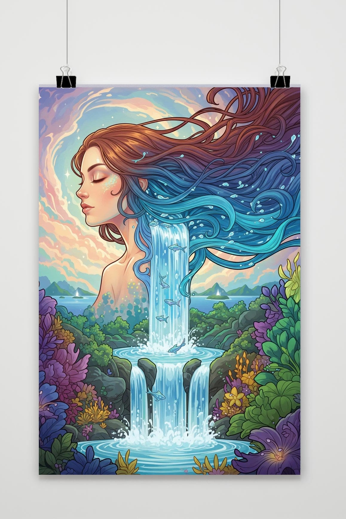 Goddess Nature Fantasy Cartoon poster van 25 Artstreet