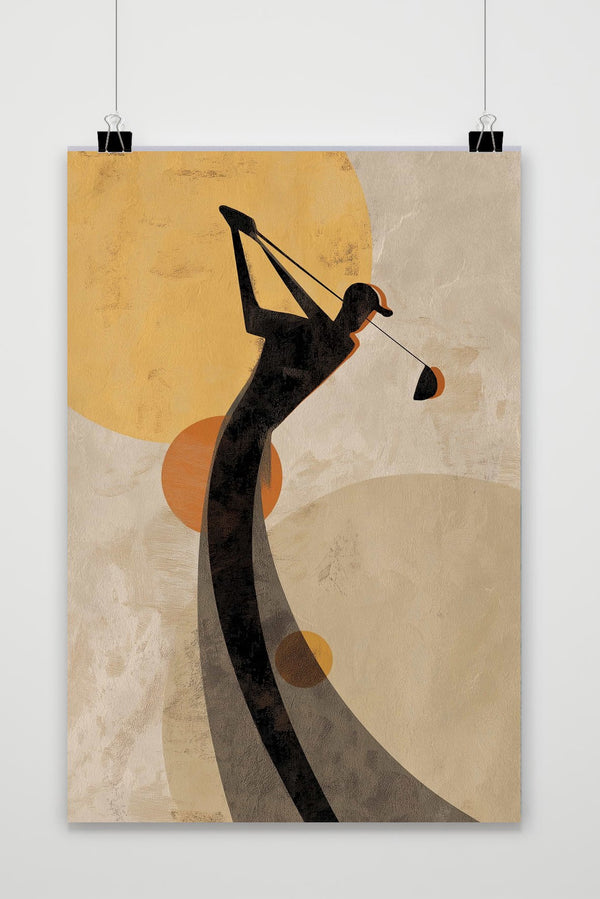 Golf Player Minimalist Poster