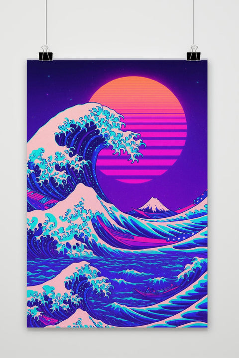 Great Wave Hokusai Geïnspireerd Poster