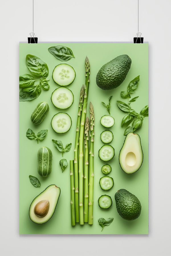 Green Vegetables Poster