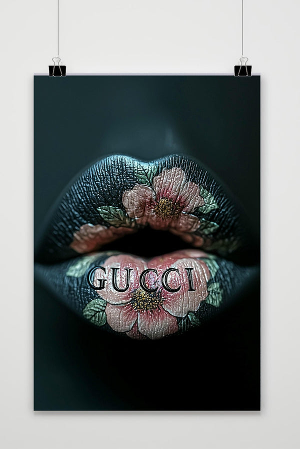 Gucci Lips Poster