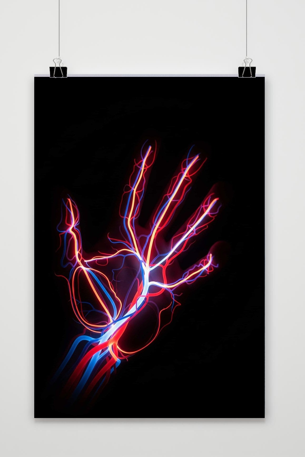 Hand Blood Vessels poster van 25 Artstreet