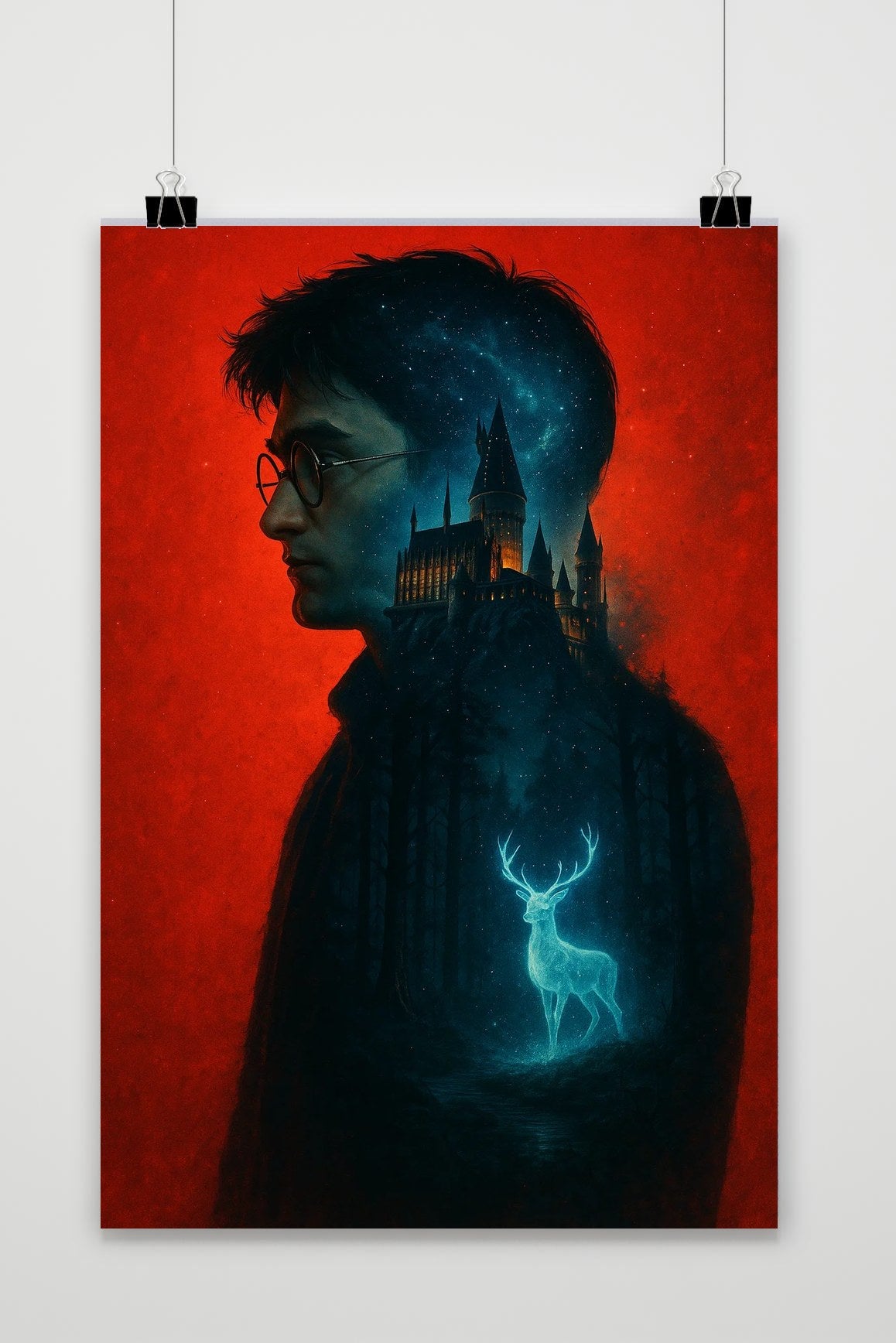 Harry Potter Hogwarts Stag poster van 25 Artstreet