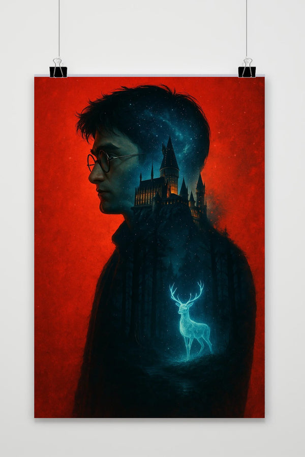Harry Potter Hogwarts Stag Poster