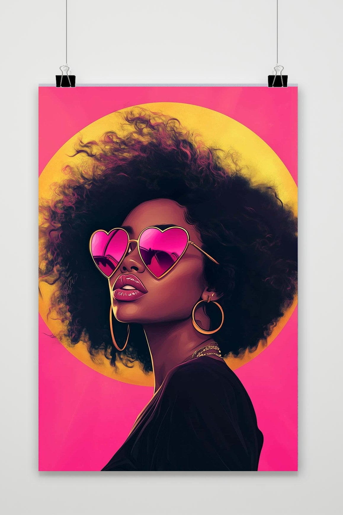 Affiche Heart Sunglasses de 25 Artstreet