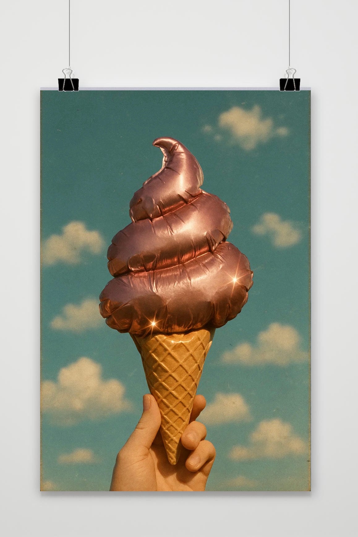 Affiche Ice Cream Balloon de 25 Artstreet