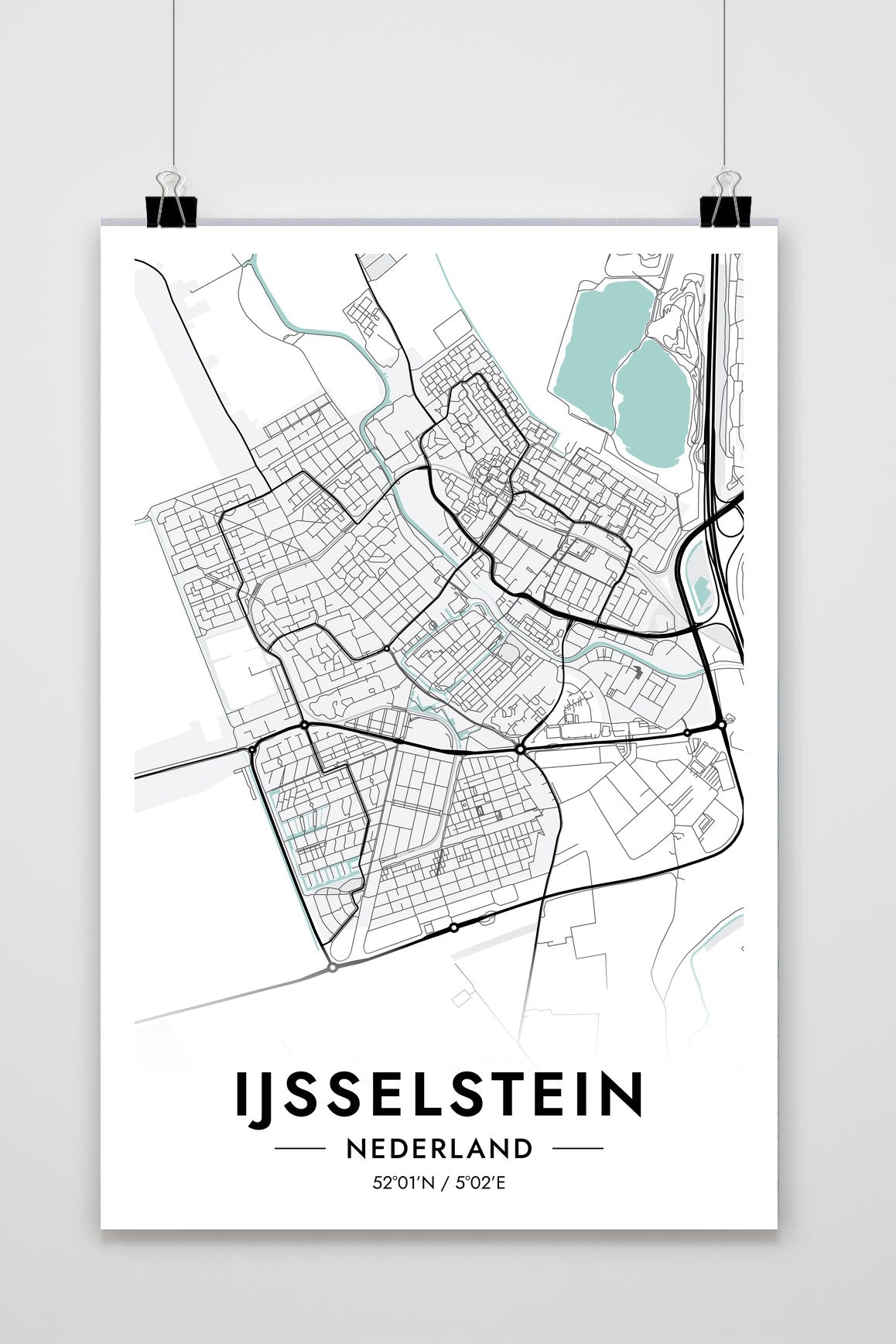 Ijsselstein Blauw poster van 25 Artstreet