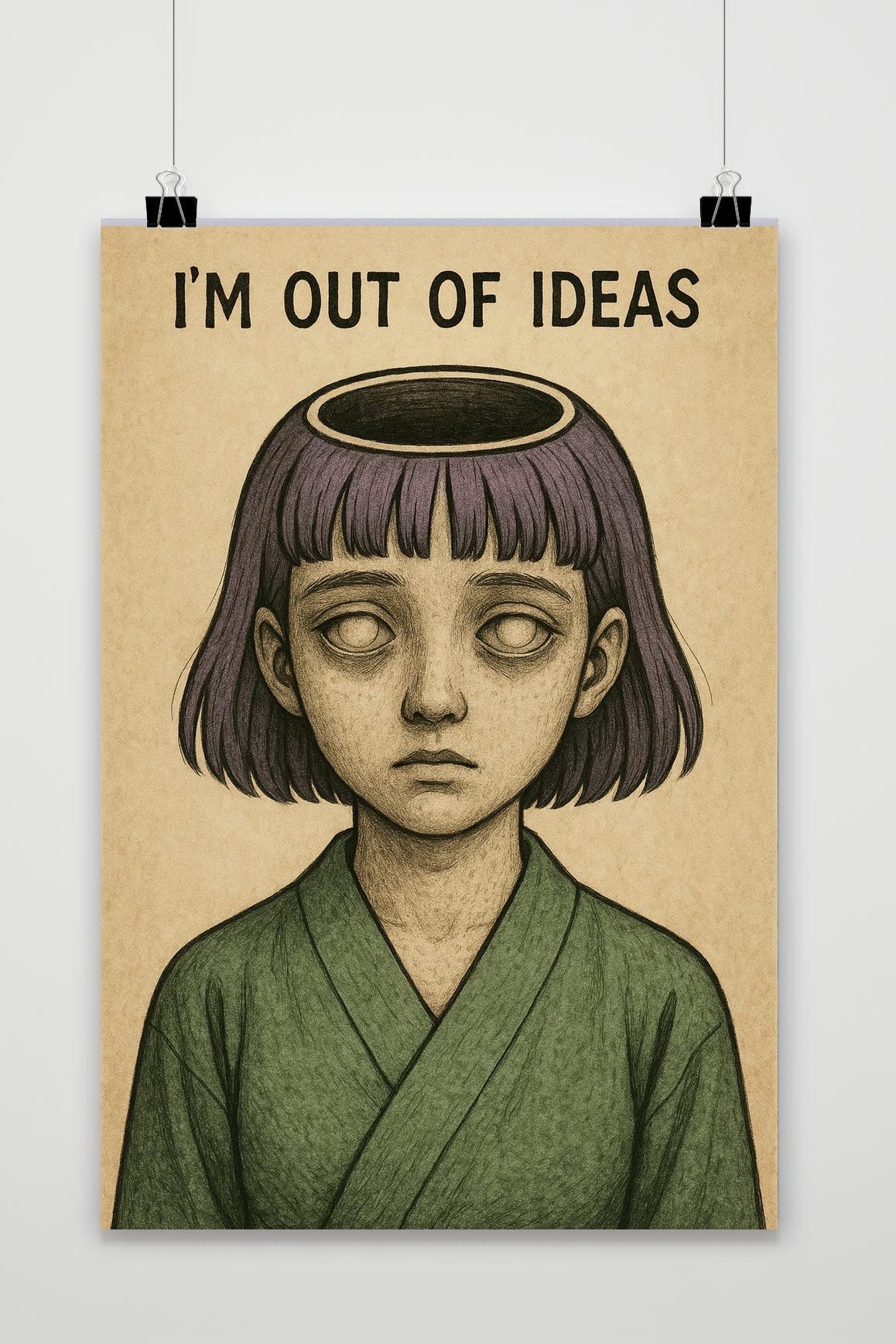 I'm Out Of Ideas Text poster van 25 Artstreet