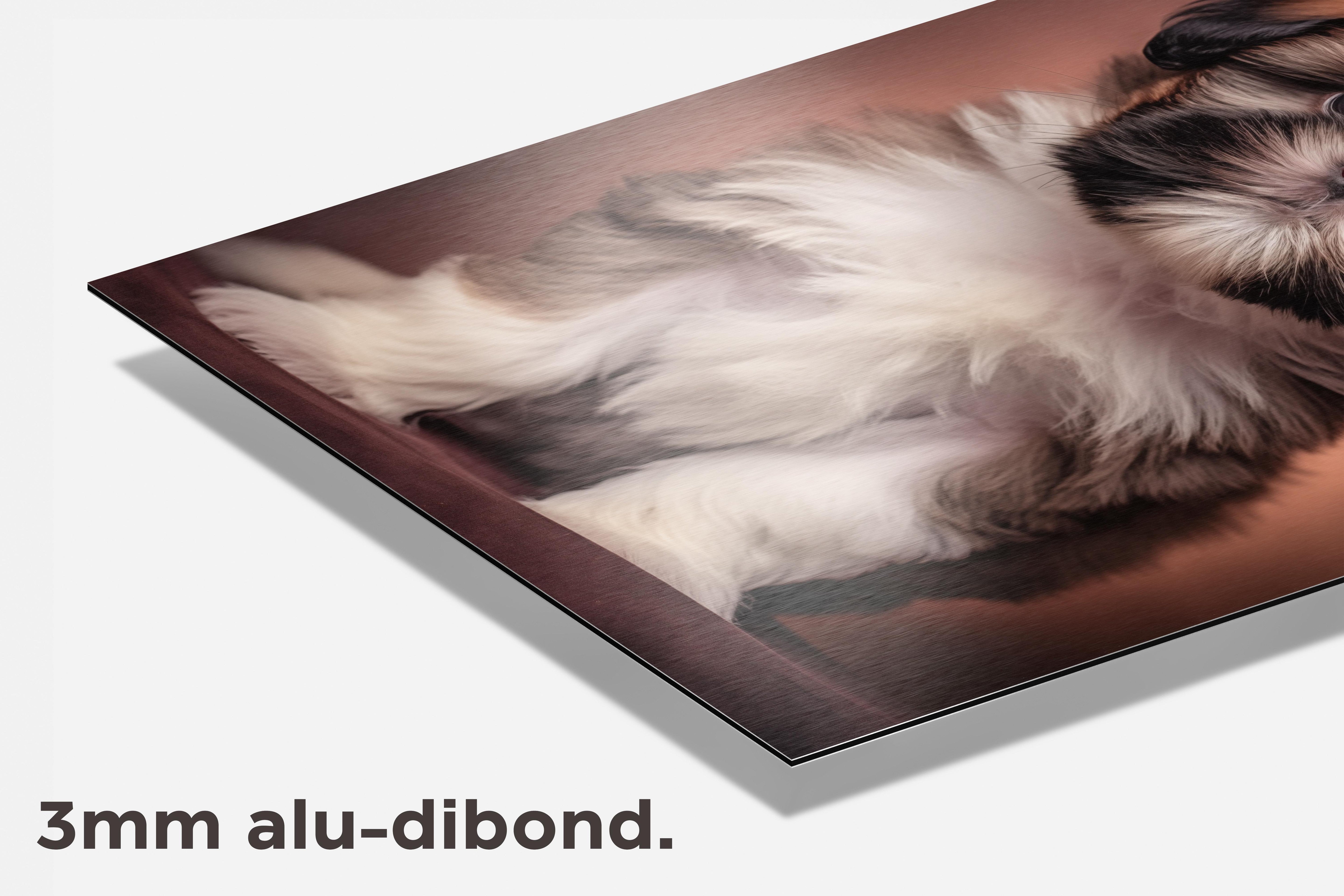 Shih Tzu Pup dibond detail