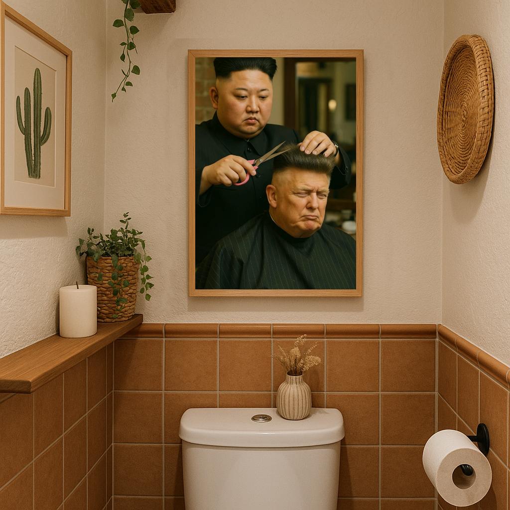 Kim Jong Un Donald Trump poster sfeerbeeld 3