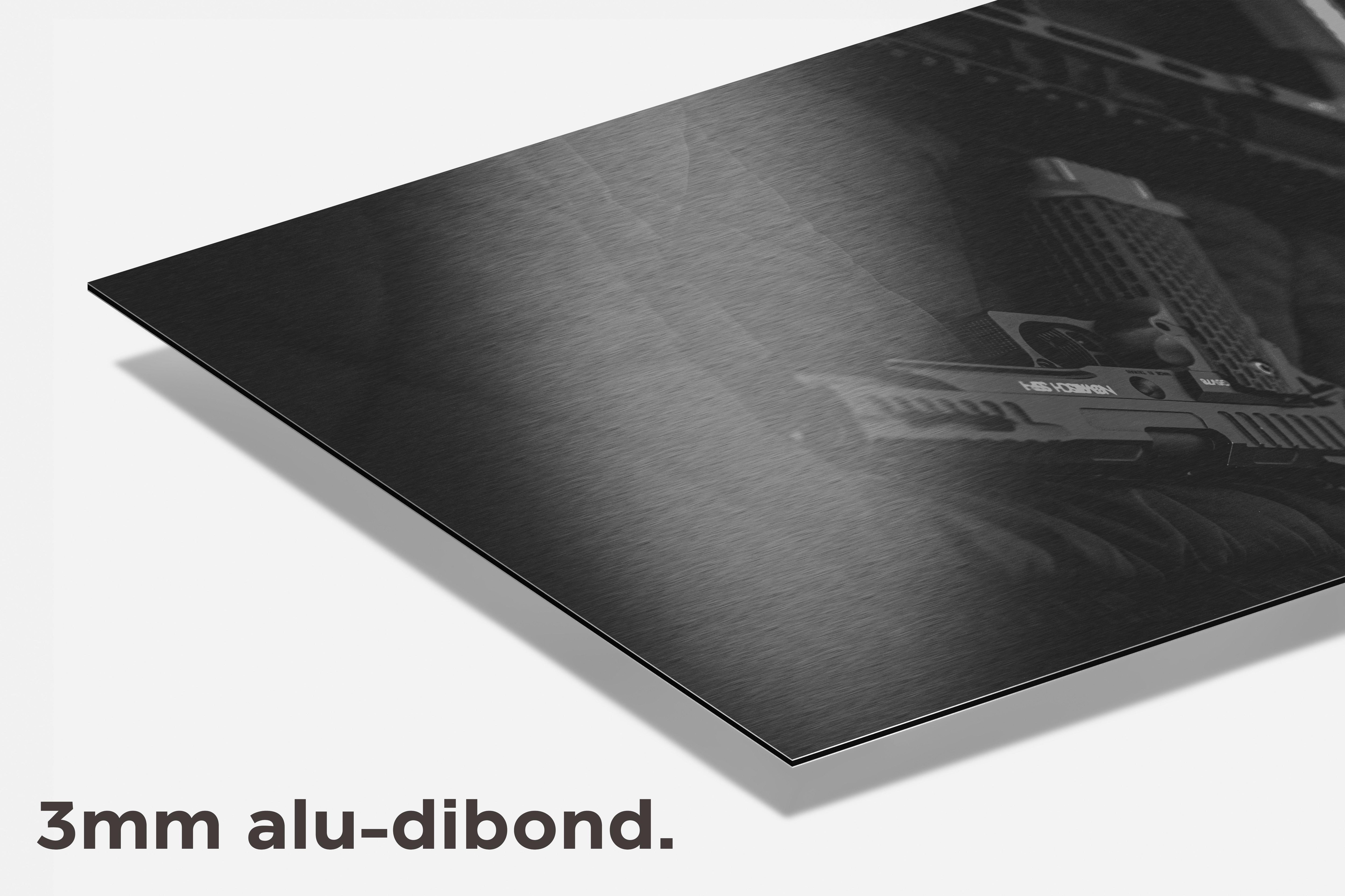 Zwarte Wapens dibond detail