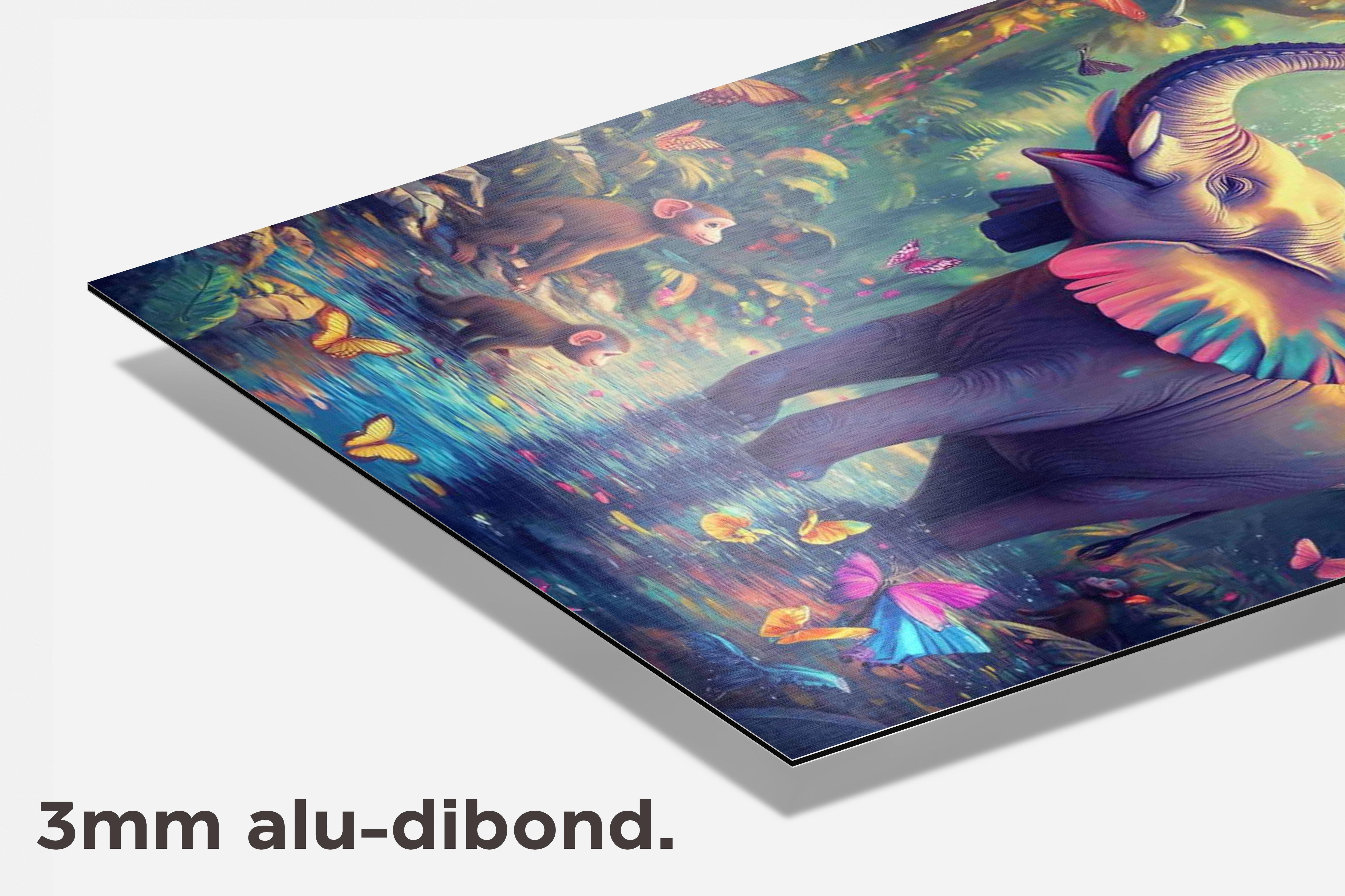 Olifant Natuur dibond detail