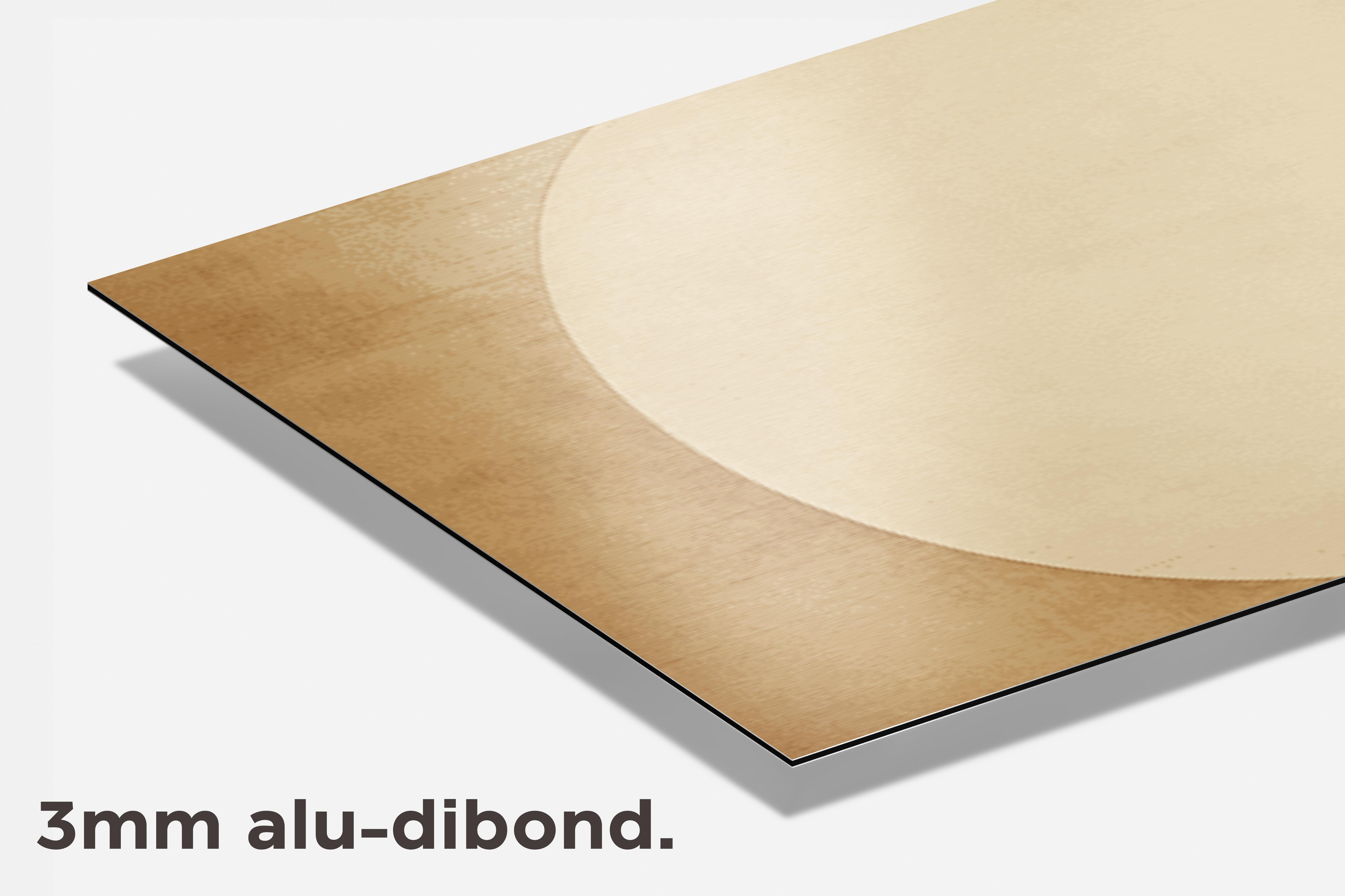 Cirkel Goud dibond detail