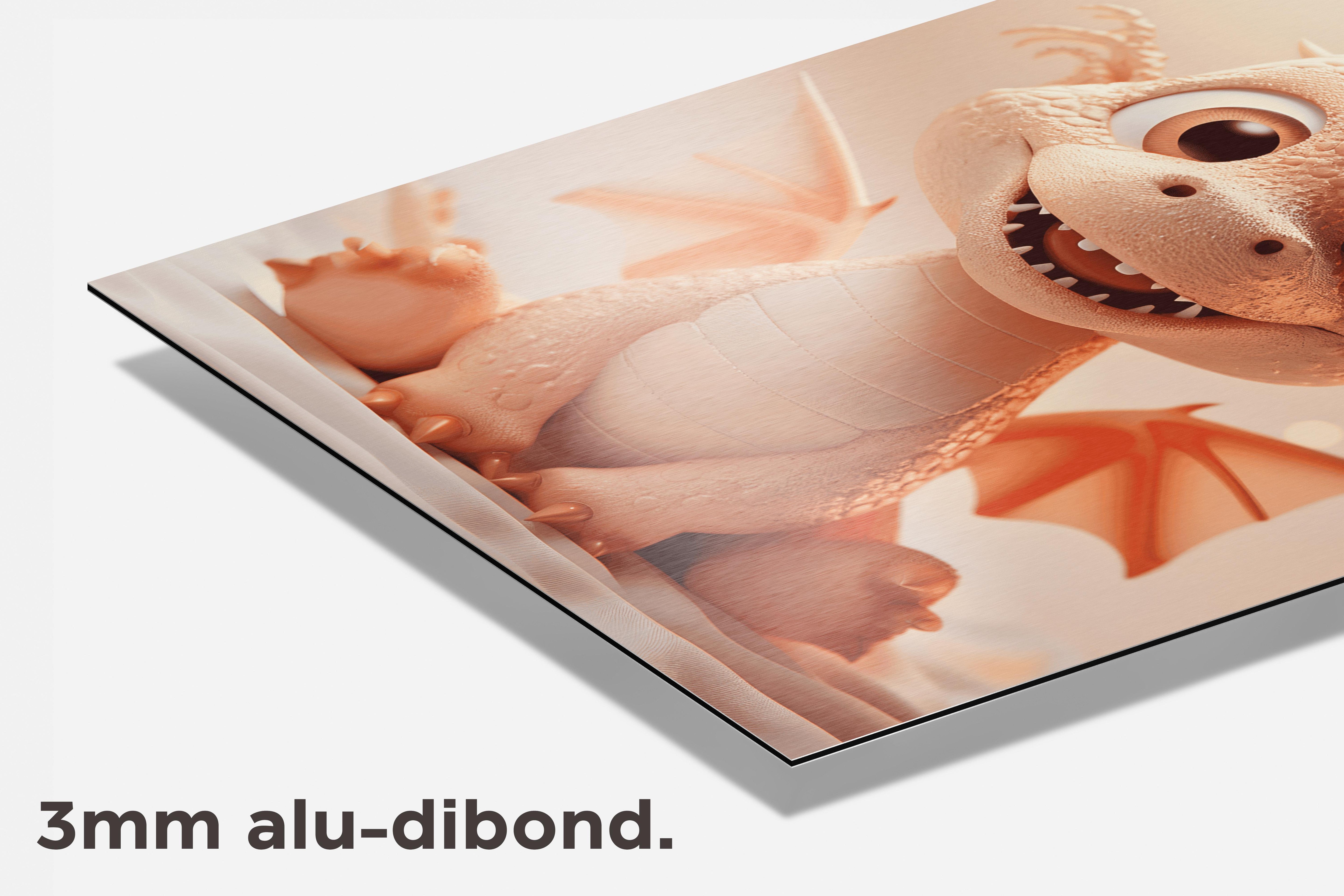 Babydraak dibond detail