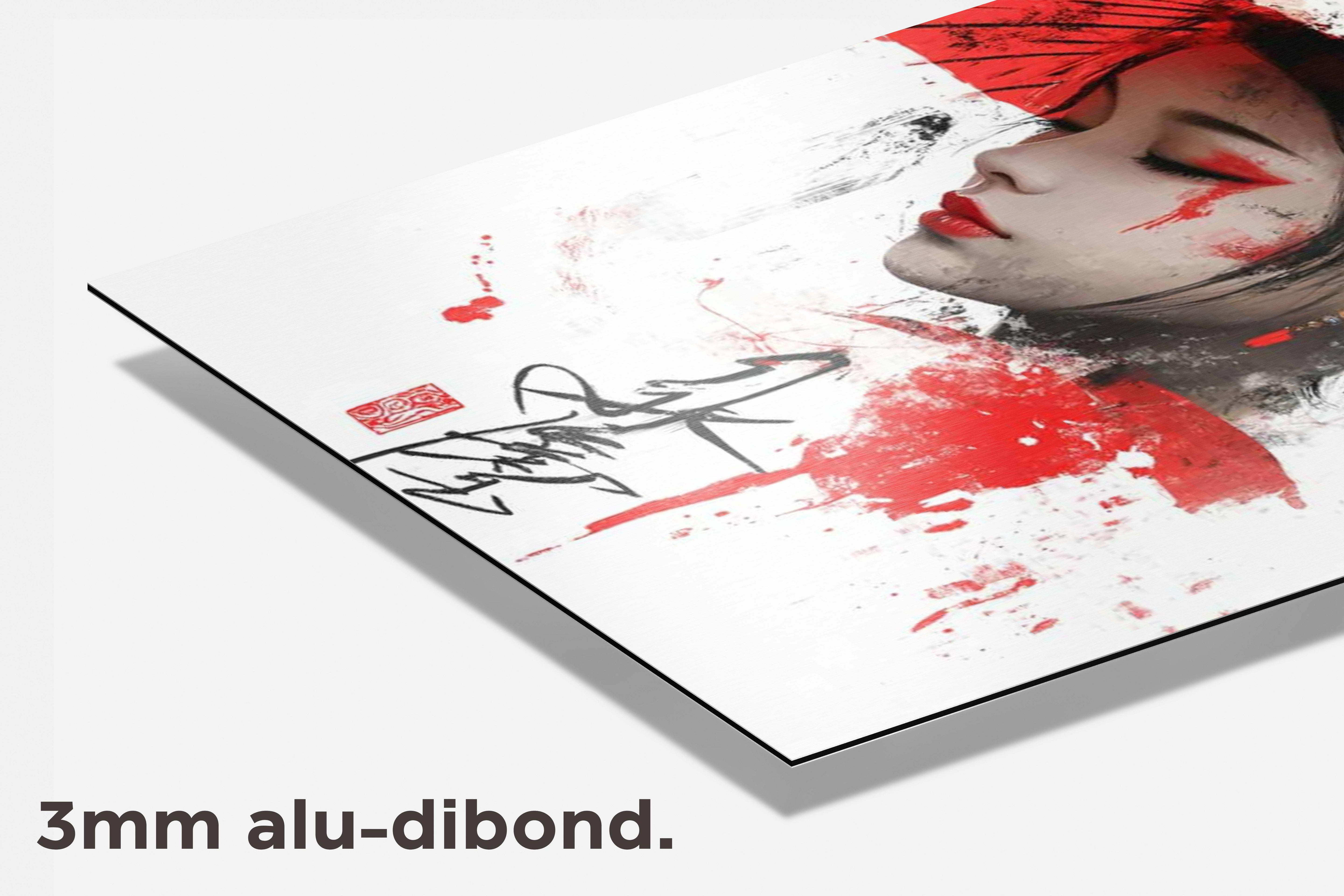Japans Portret dibond detail