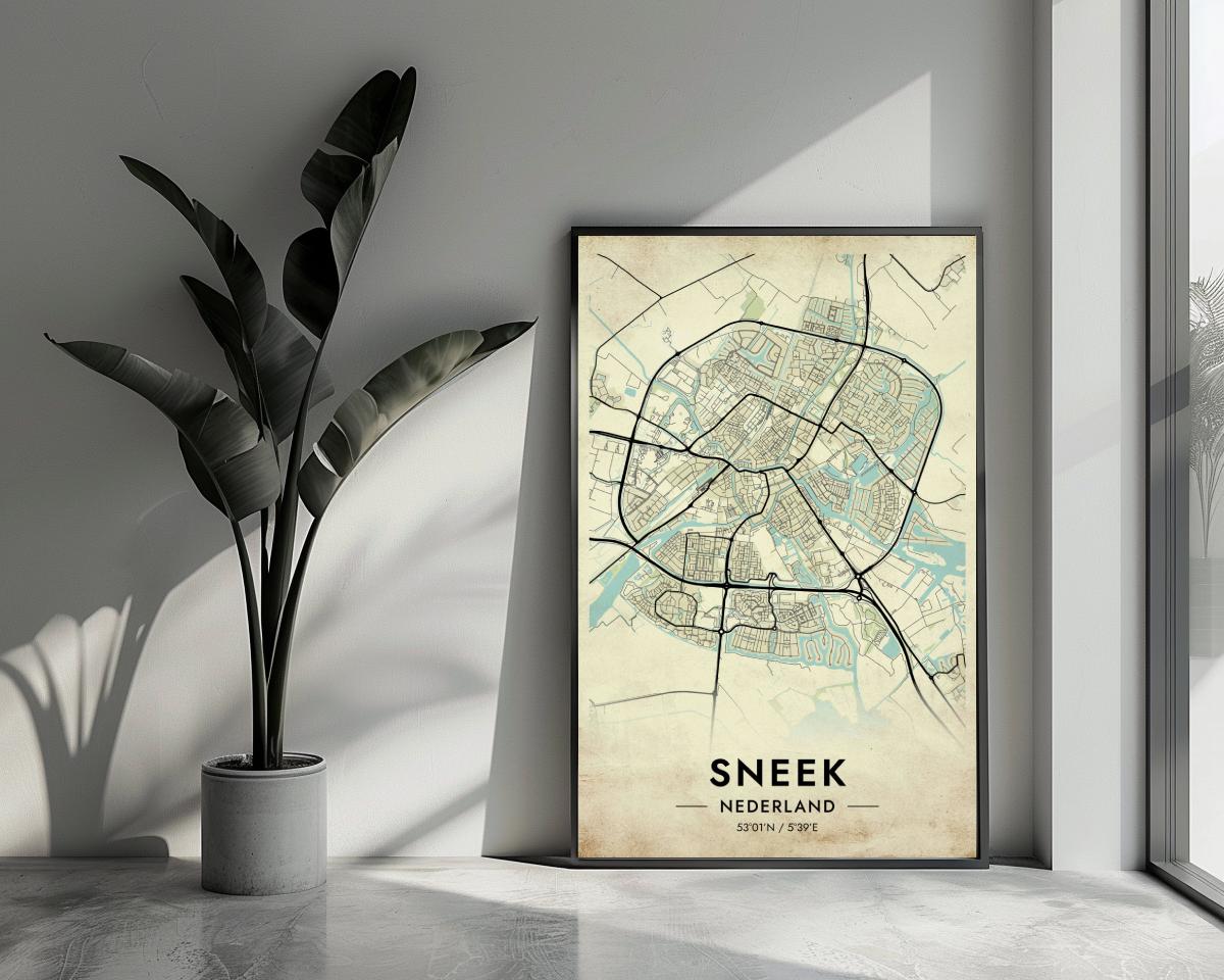 Sneek Vintage poster van 25 Artstreet