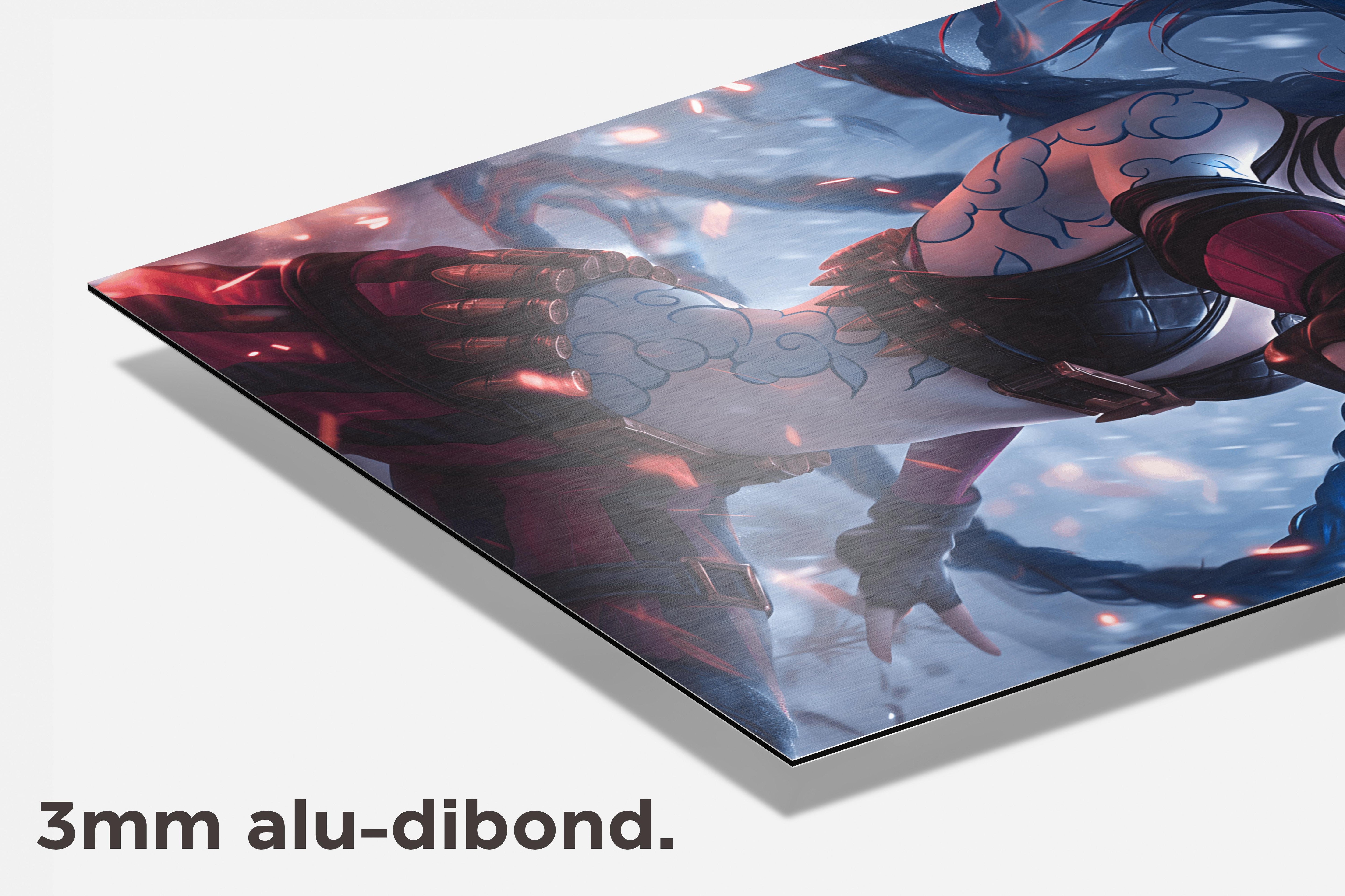 Jinx Pistool dibond detail