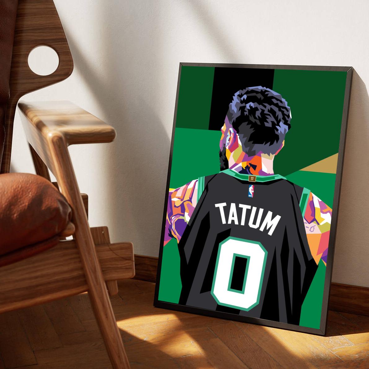 Jayson Tatum Pop Art poster sfeerbeeld 1