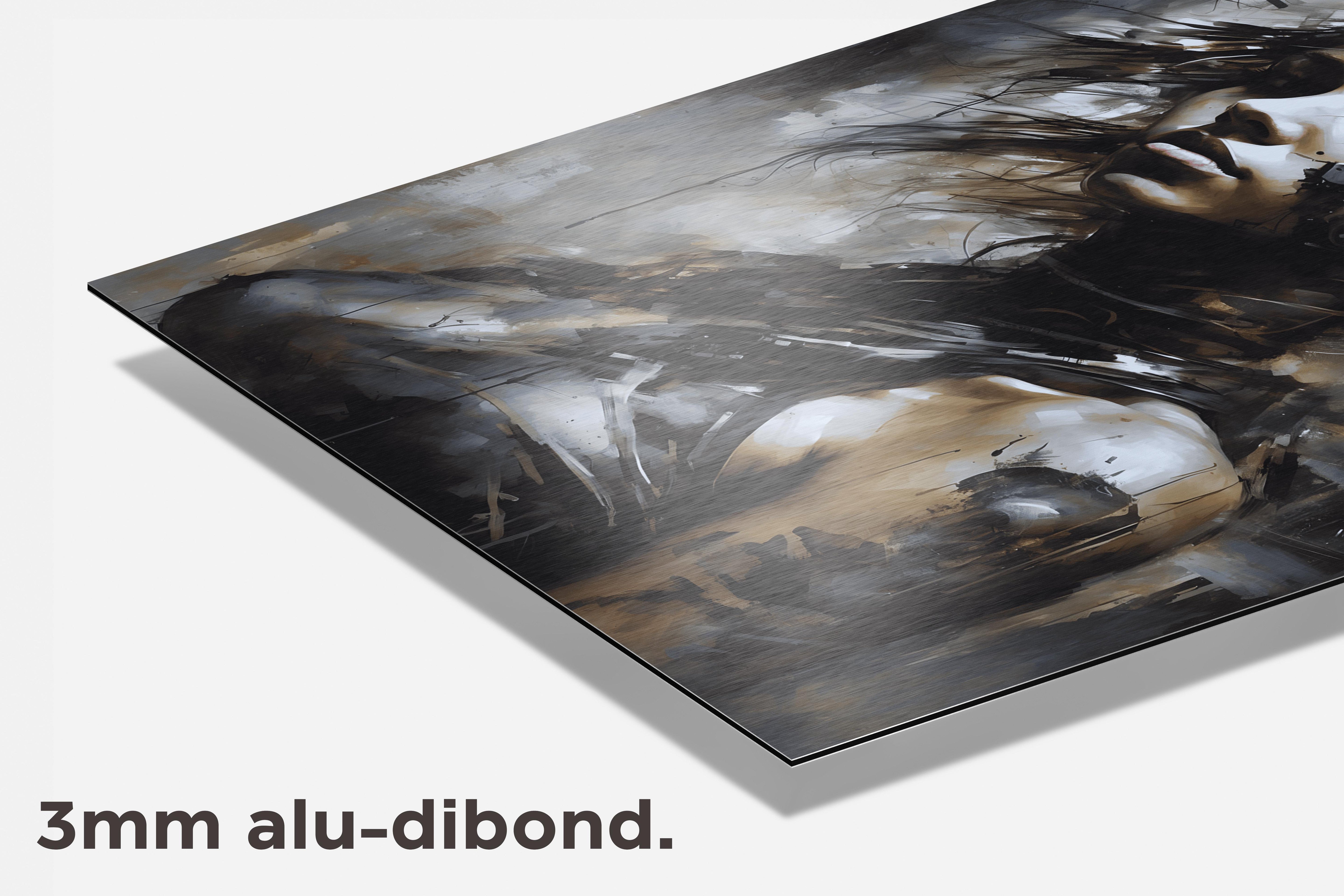 Vrouw Cyborg dibond detail