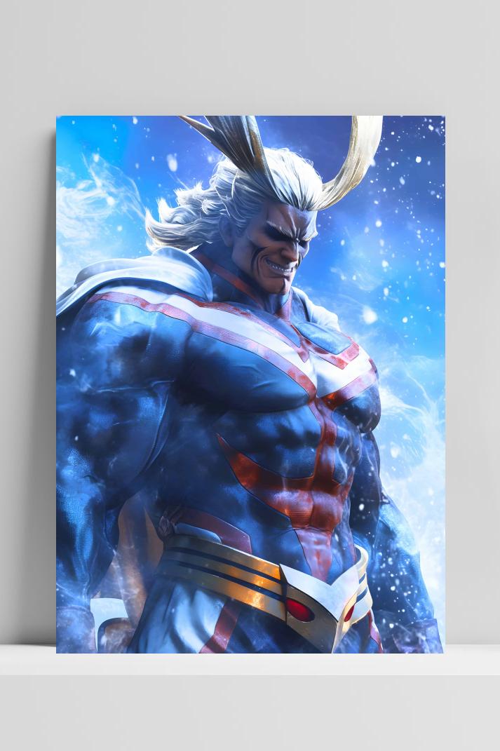 All Might op 3mm aluminium dibond