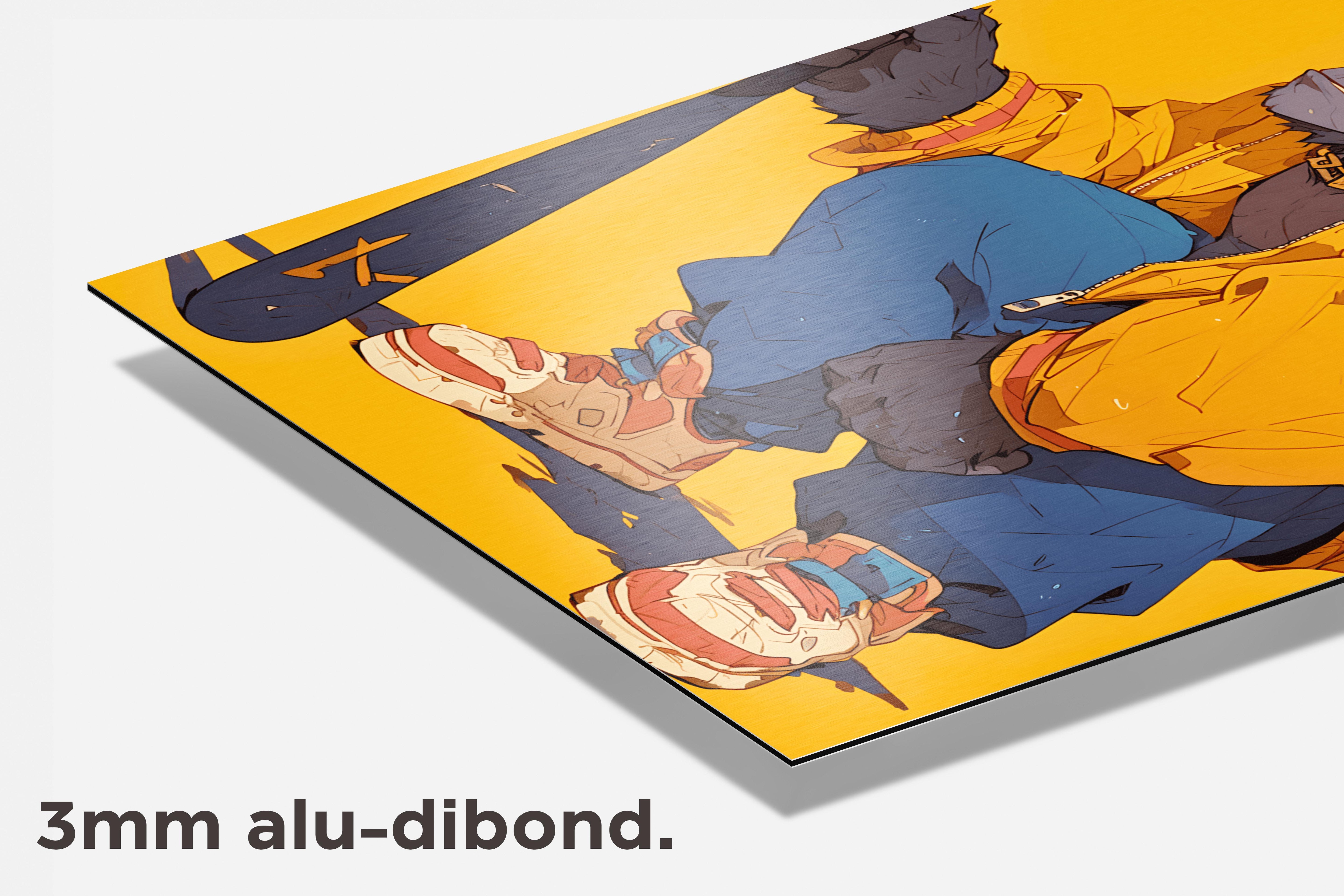 Gorilla Punk dibond detail