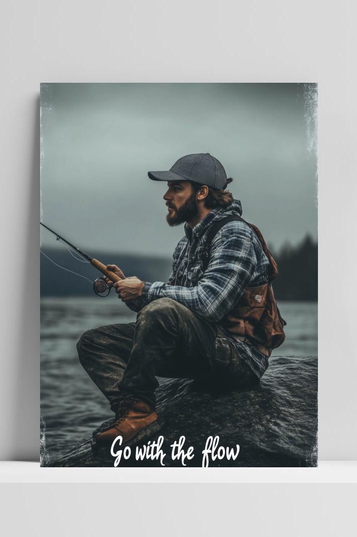 Go With The Flow op 3mm aluminium dibond