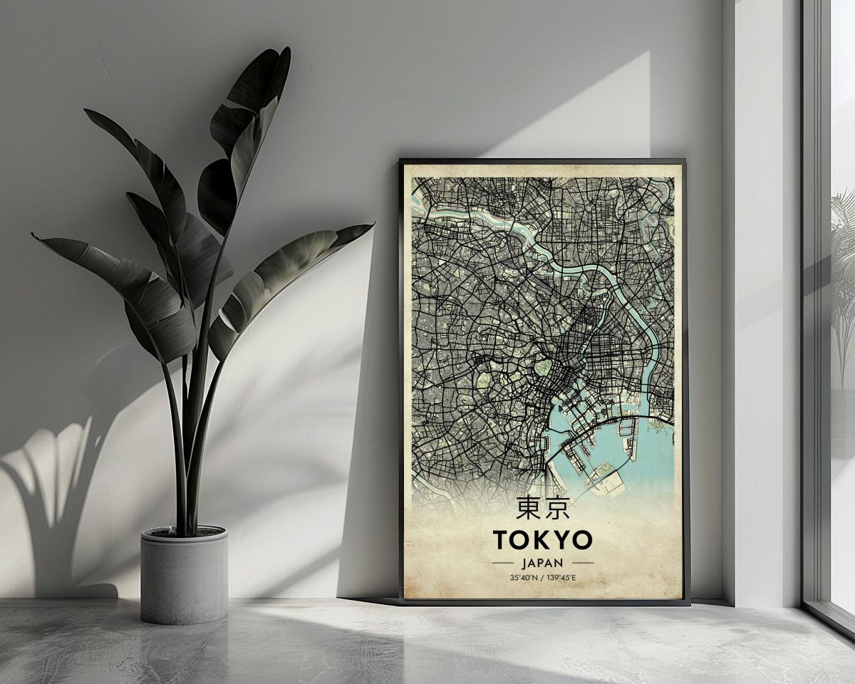 Tokyo Japan Vintage poster van 25 Artstreet