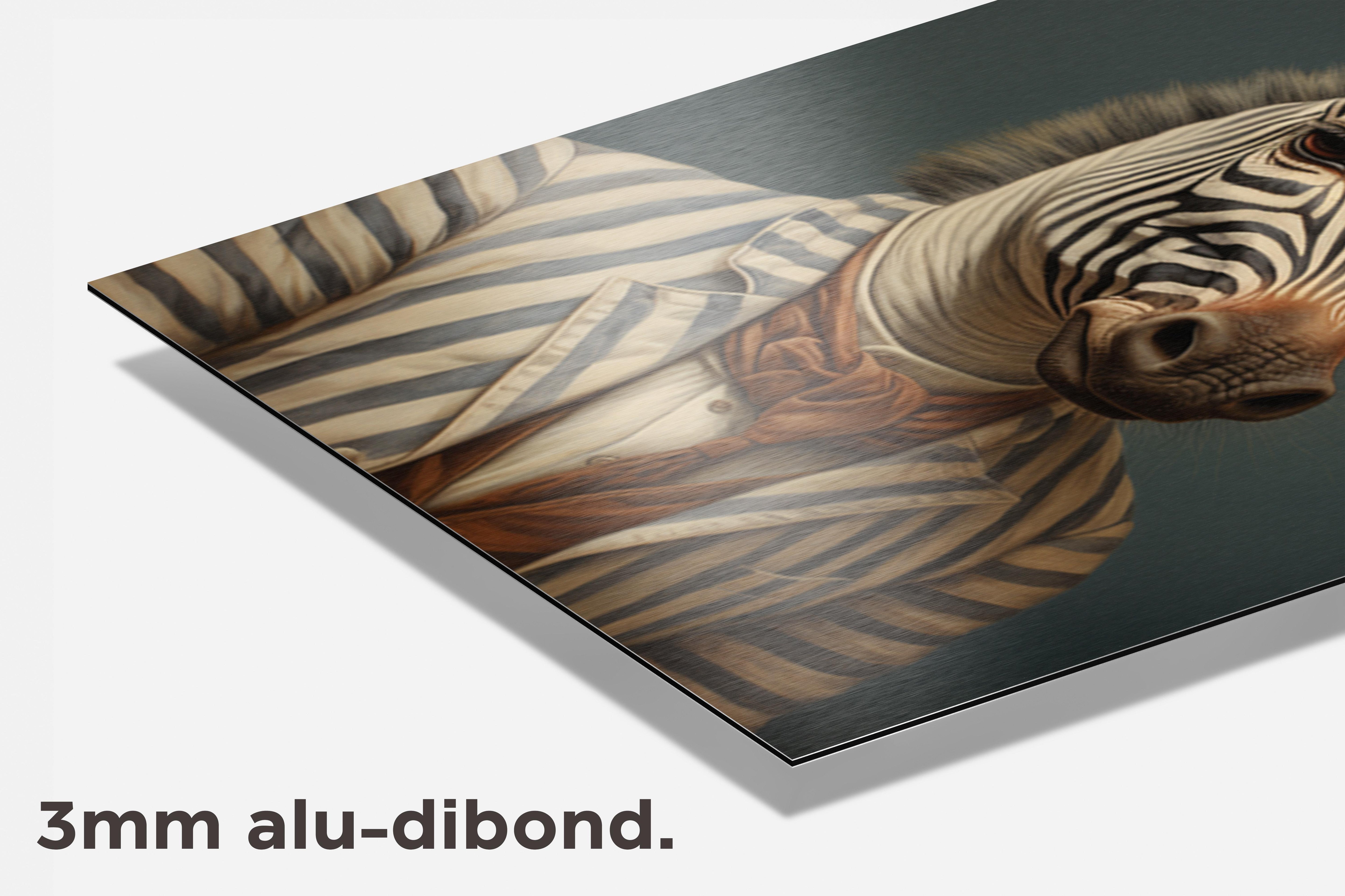 Zebra In Pak dibond detail