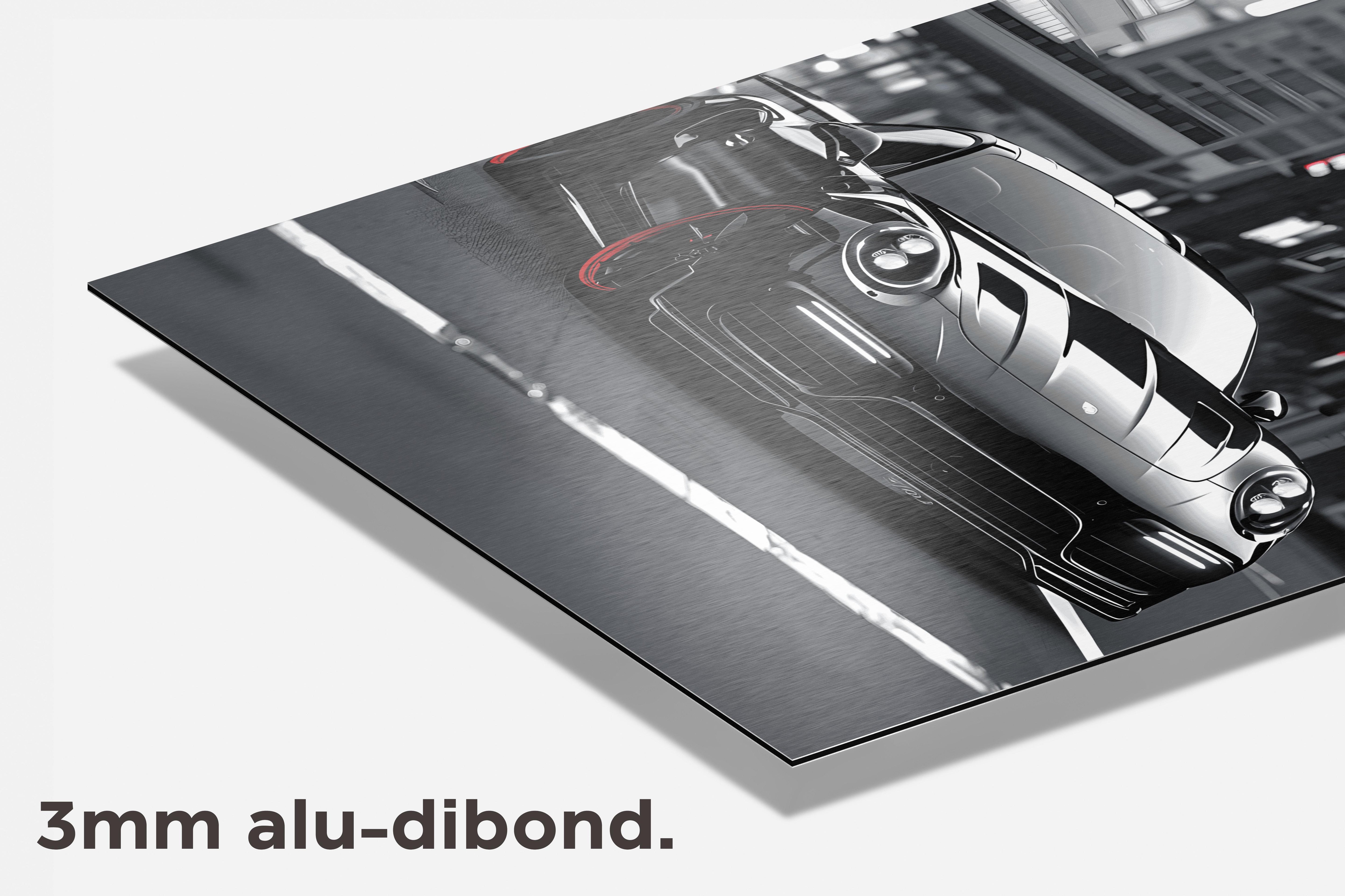 Porsche dibond detail