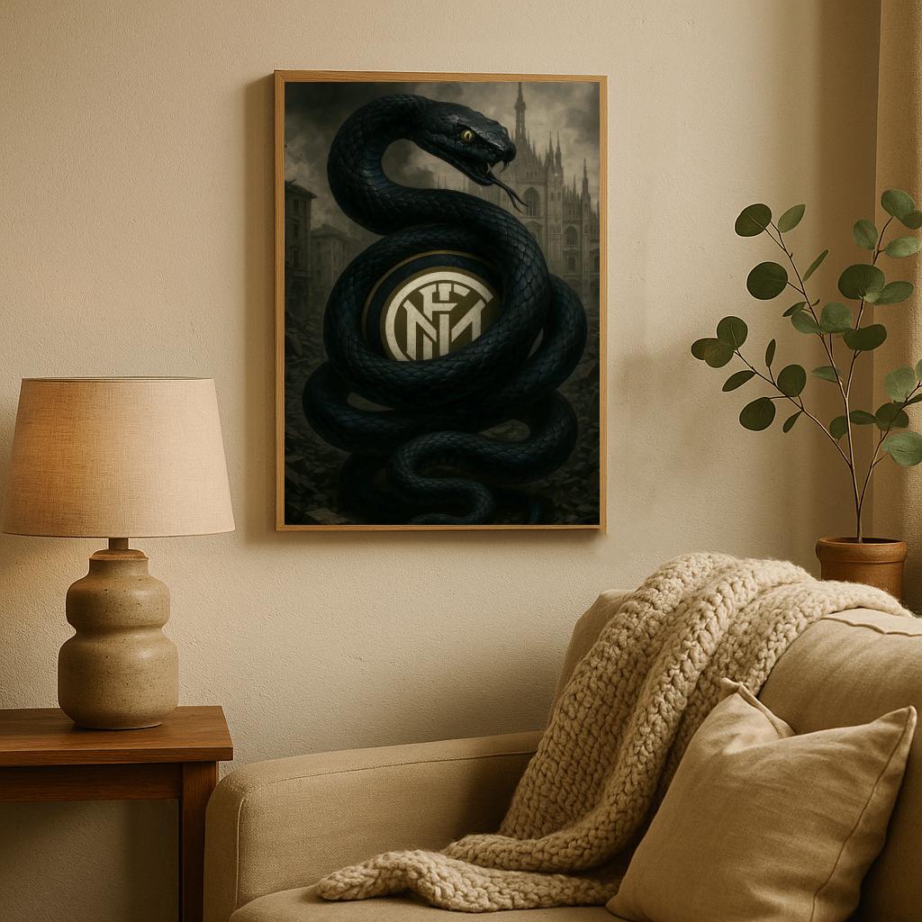 Snake Inter Milan Logo poster sfeerbeeld 2