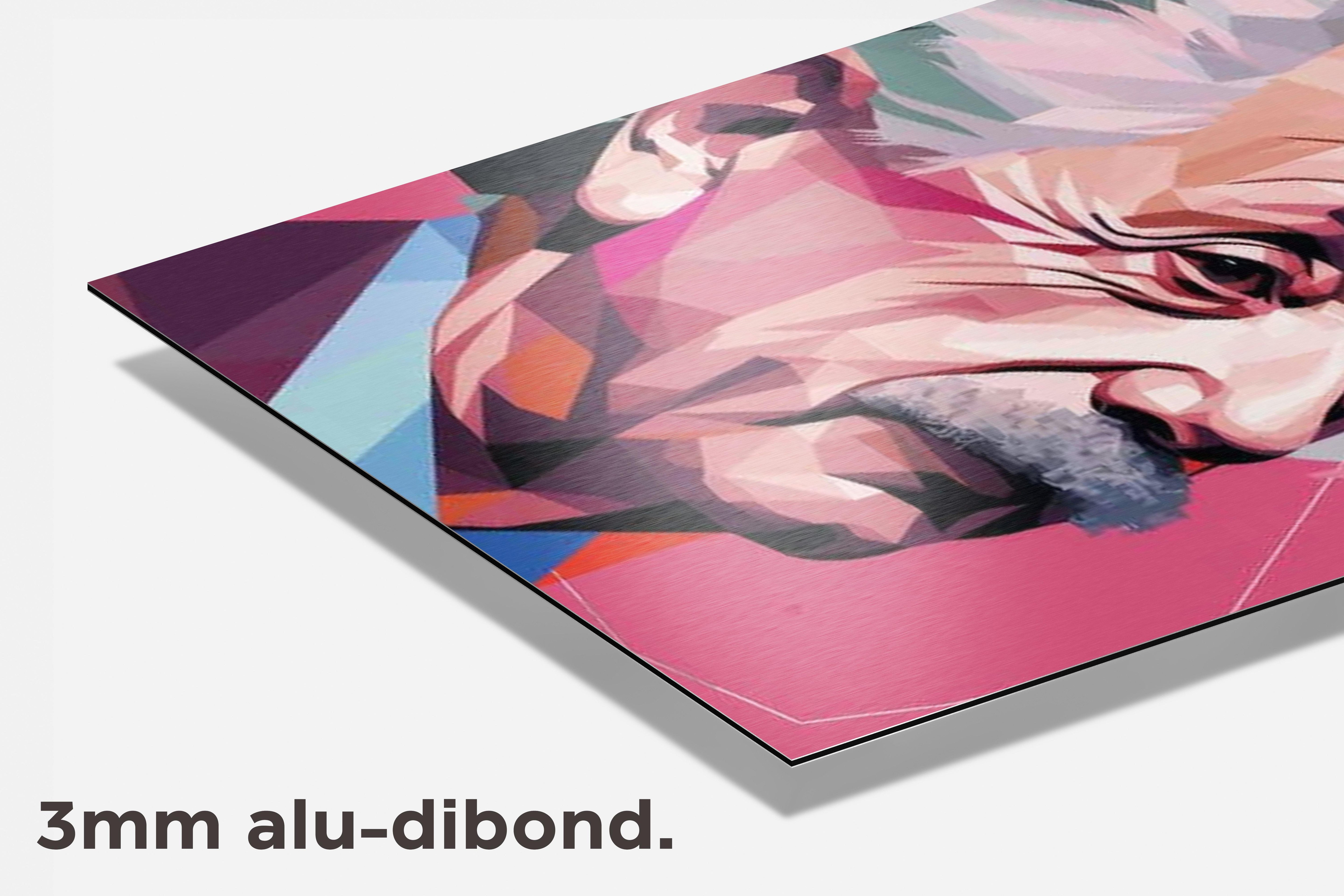 Albert Einstein dibond detail