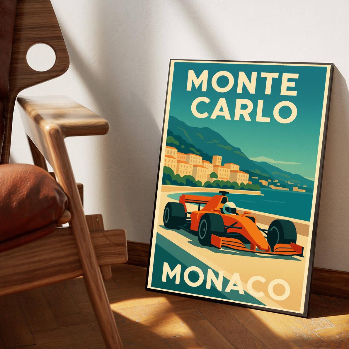 Monte Carlo Monaco F1 poster sfeerbeeld 1
