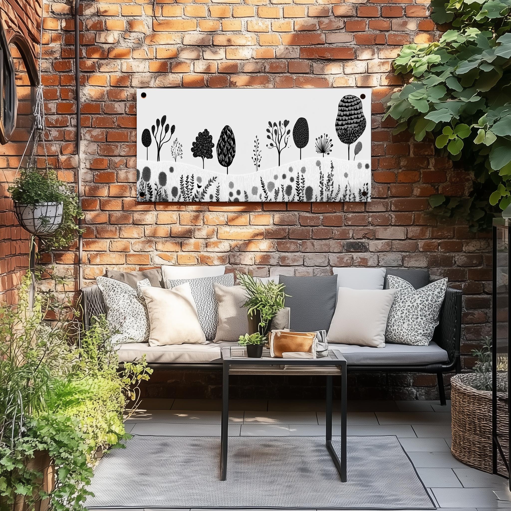 Tuinposter Natuur Minimalistisch sfeerbeeld 3