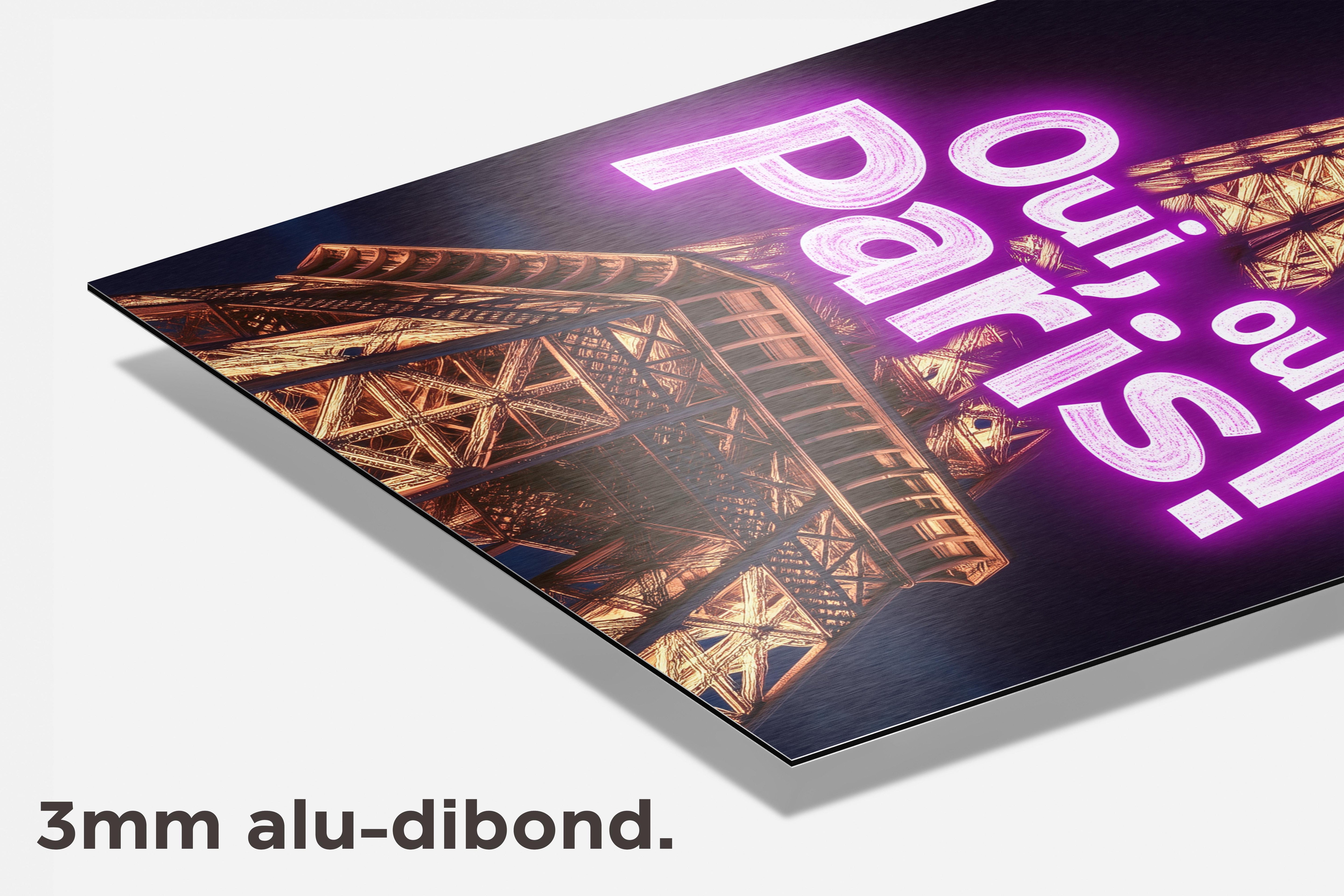 Oui Oui Paris! dibond detail