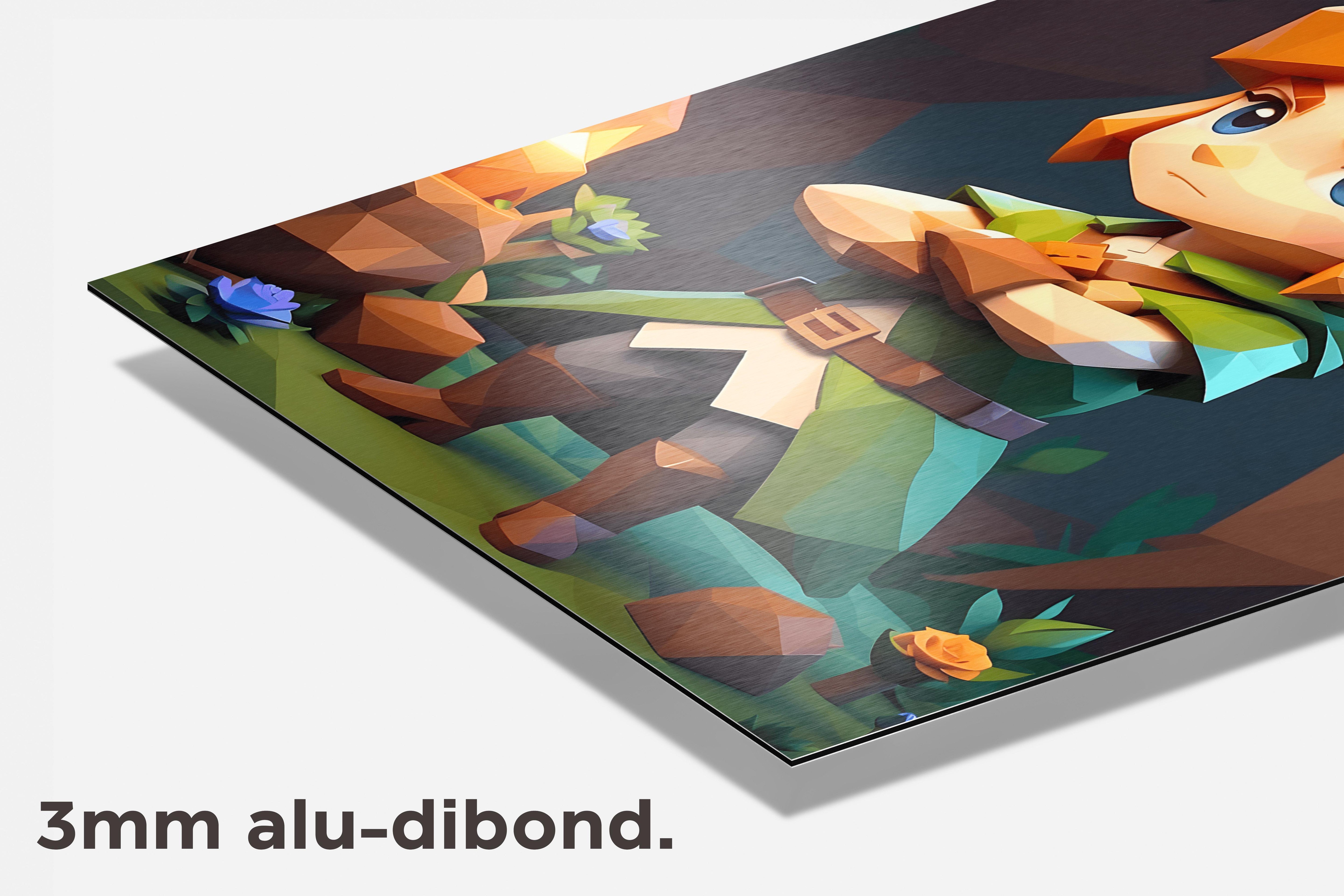 Link van Zelda dibond detail