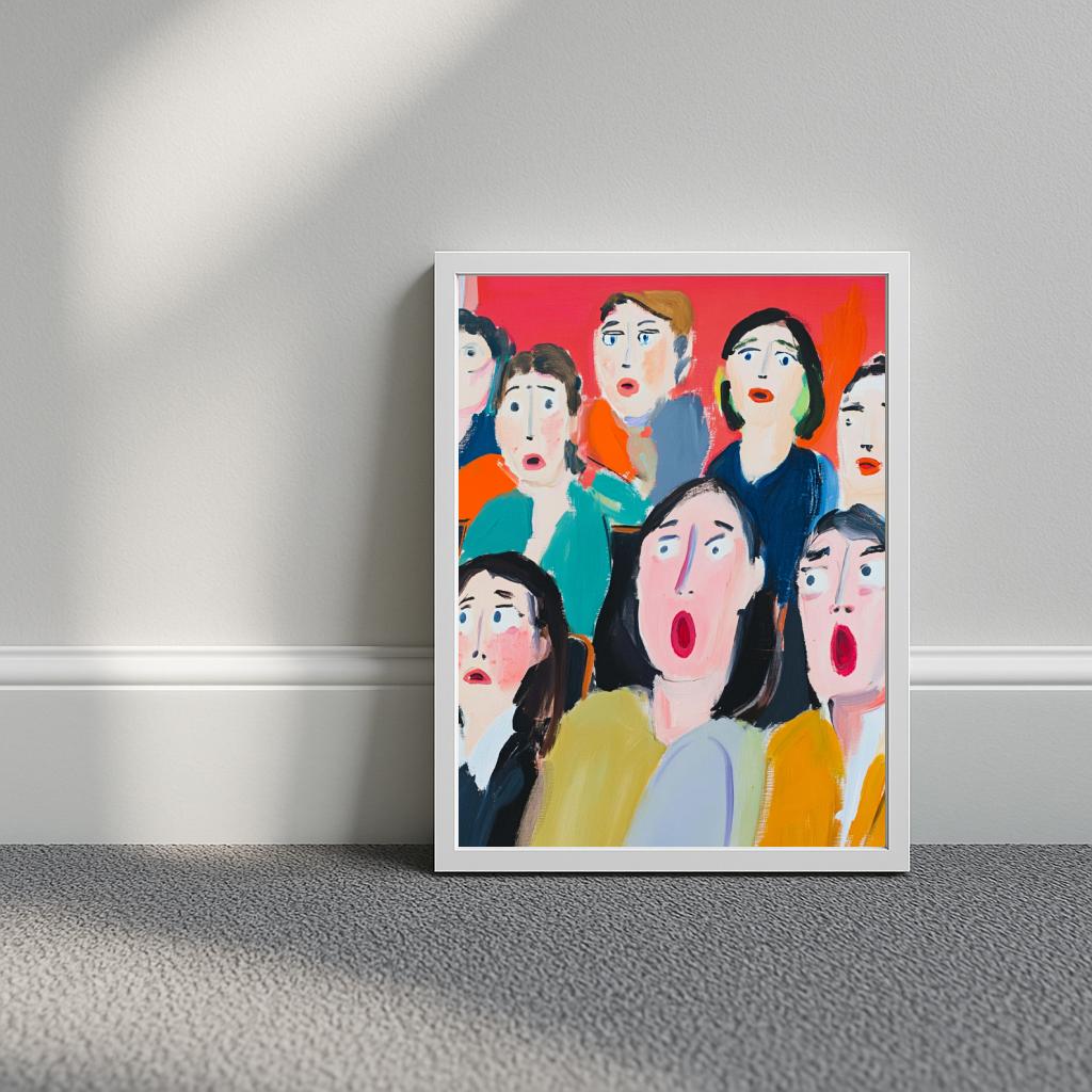 People Aquarel poster sfeerbeeld 3